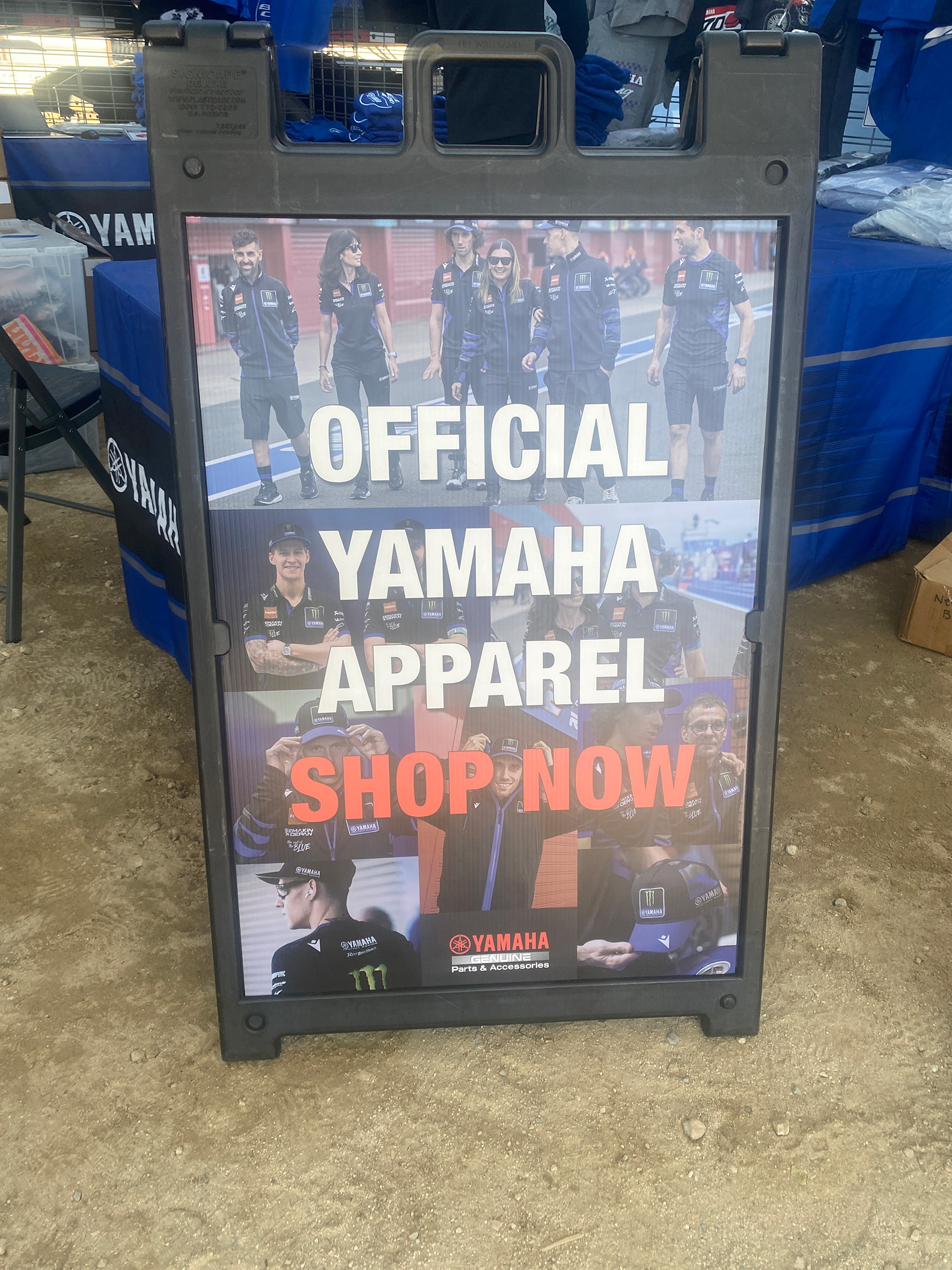 Yamaha Glen Helen Raceway - Sandwich board design