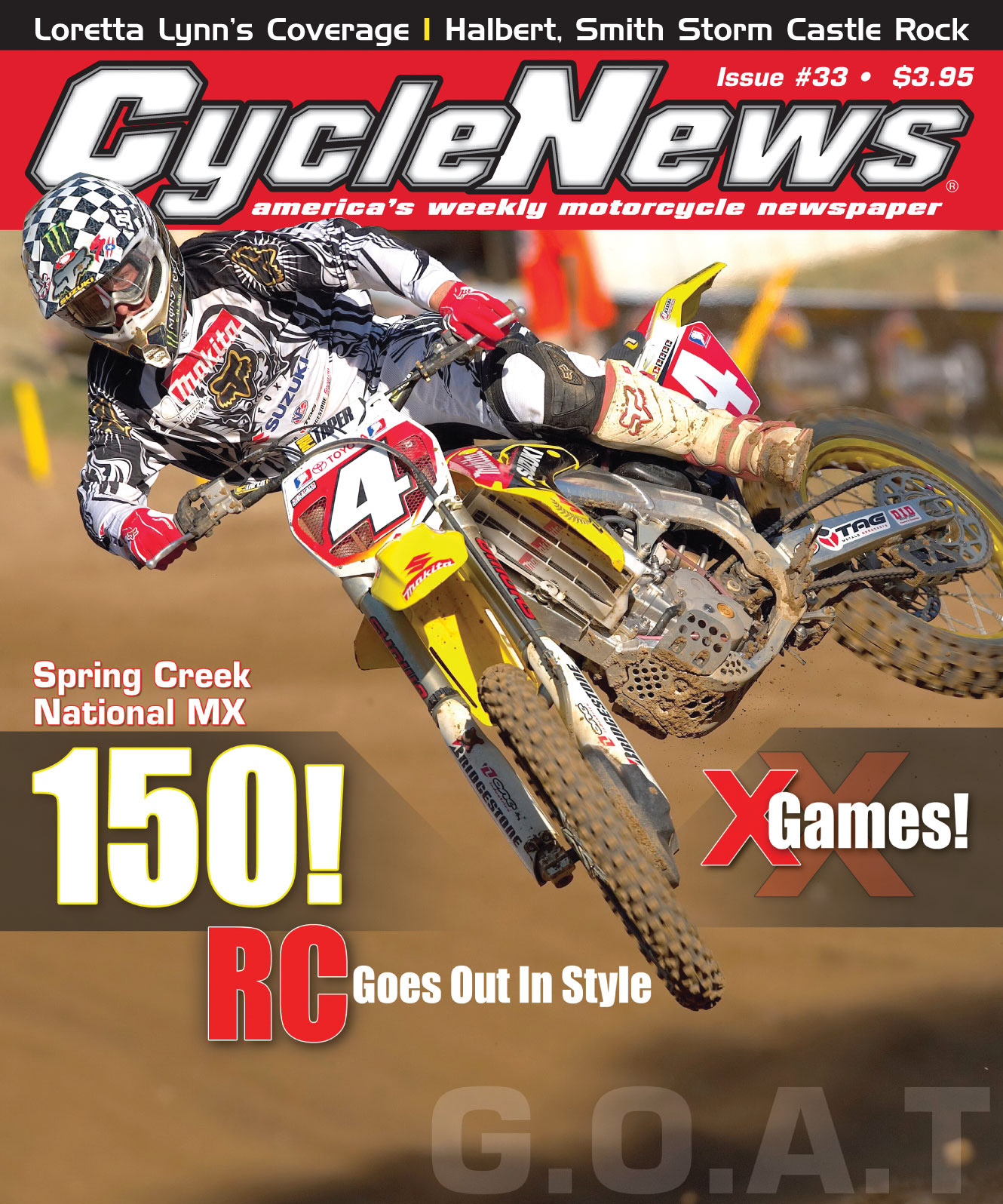 Ricky Carmichael - Cycle News Issue 33, 2007