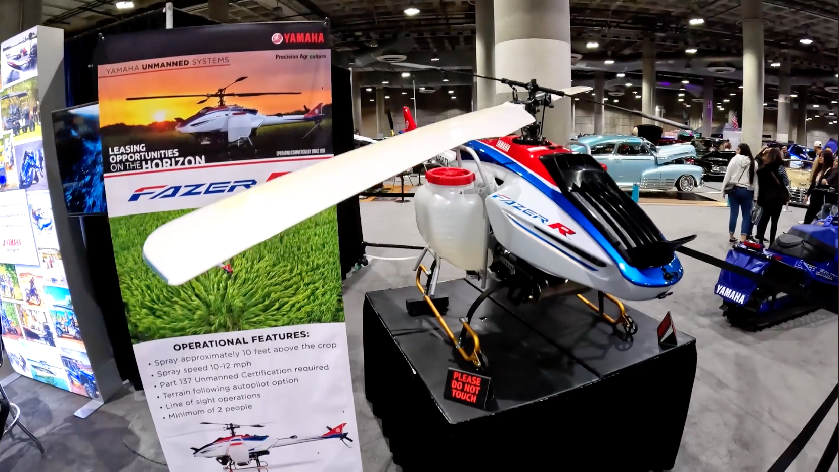 Yamaha FazerR Rectangle Banner Display LA Auto Show 2022