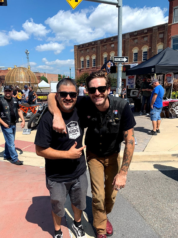 Editor Morgan Gales with Robert Martin