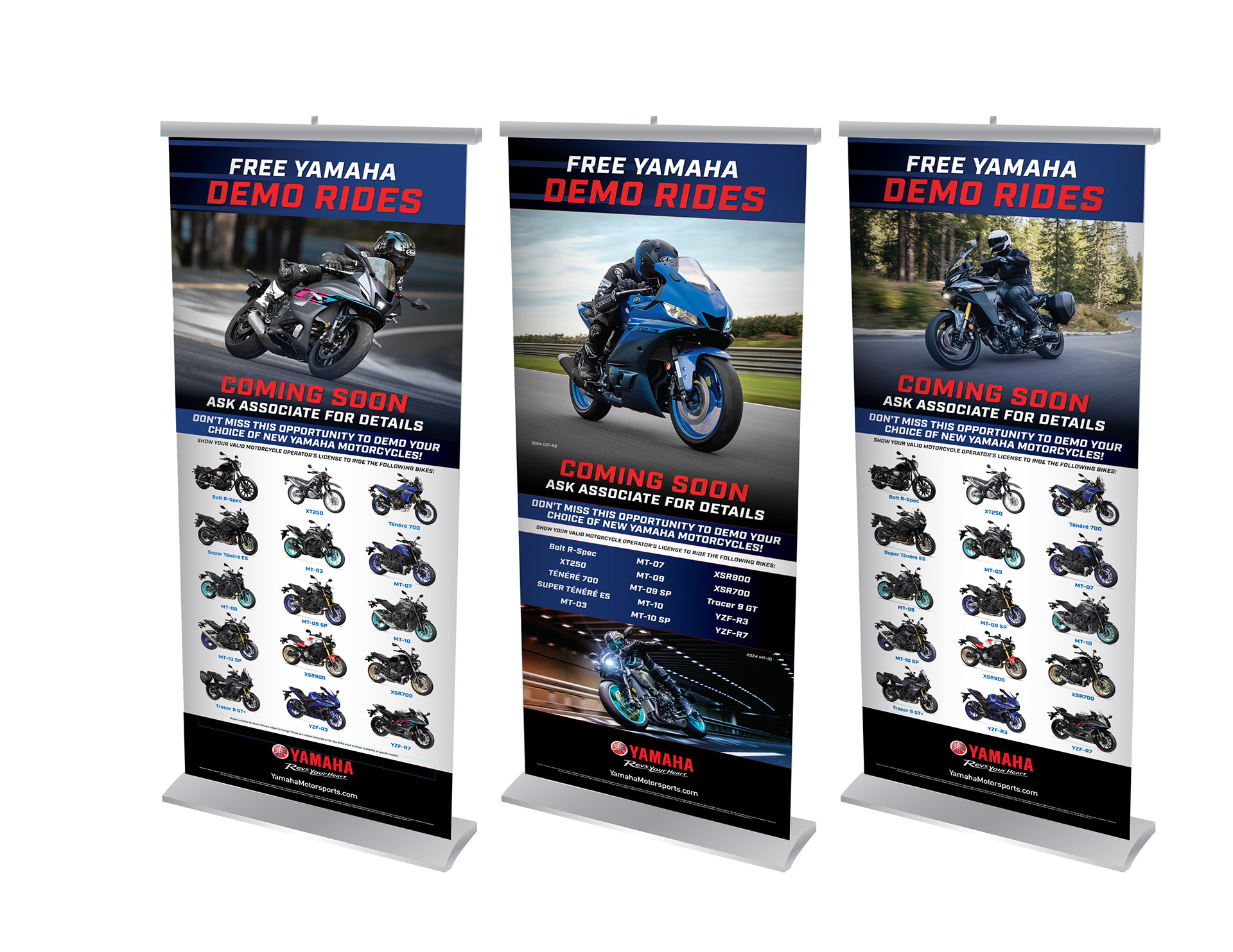 2024 Yamaha Motorsports Pylon designs