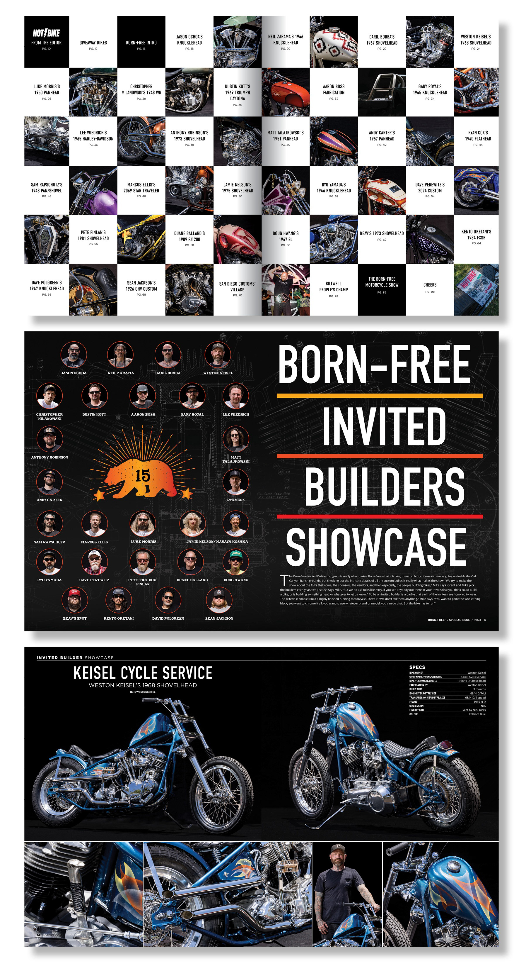 BORN-FREE 15 JOURNAL BY HOT BIKE