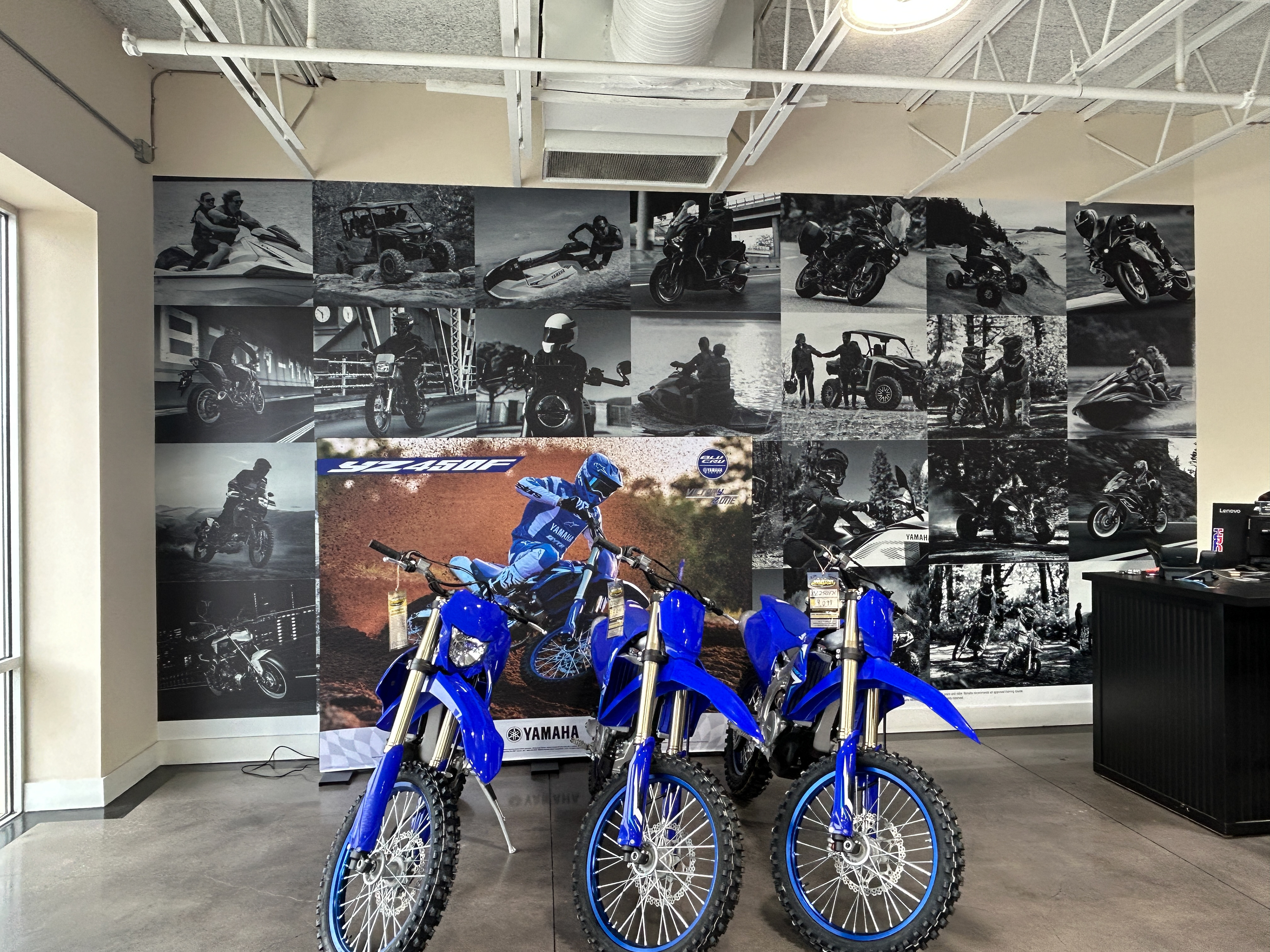 Yamaha dealership wall graphics - 2026