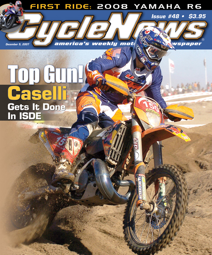 Kurt Caselli - Cycle News Issue 48, 2007