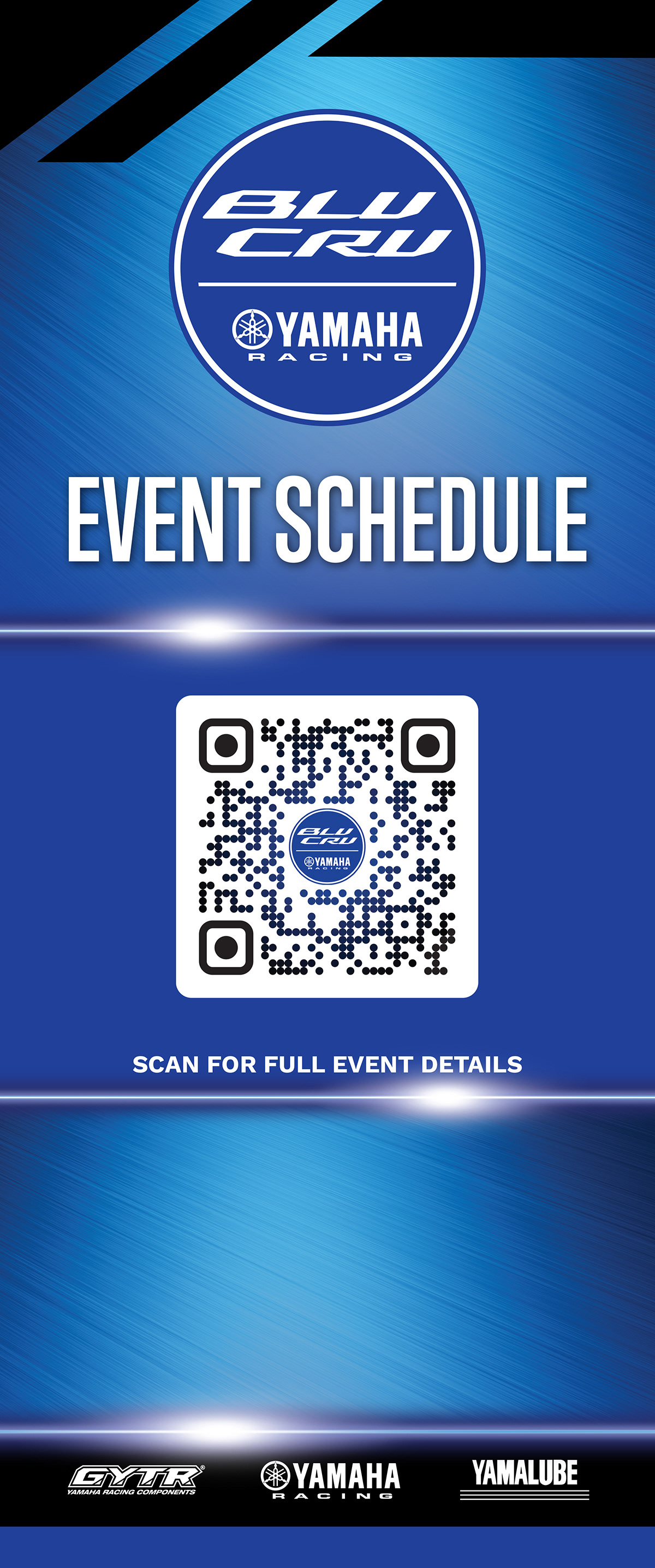 Yamaha Glen Helen Raceway - QR code banner design