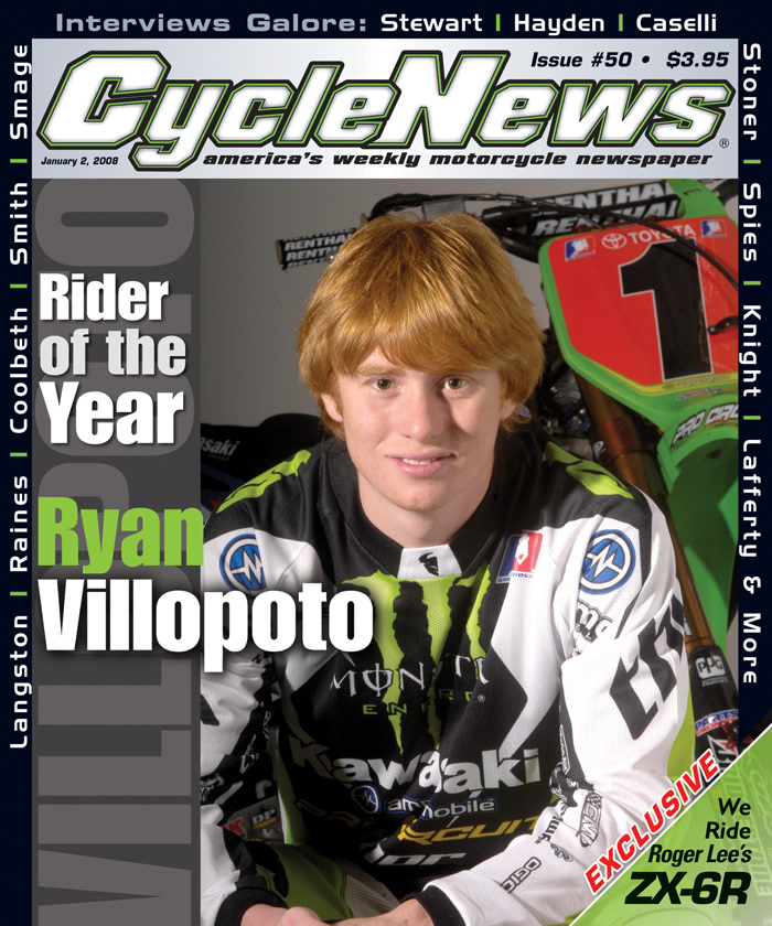 Ryan Villopoto - Cycle News Issue 50, 2008