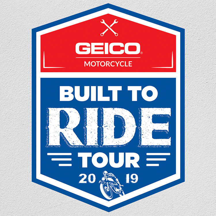 Built To Ride Tour logo design by Robert Martin Design