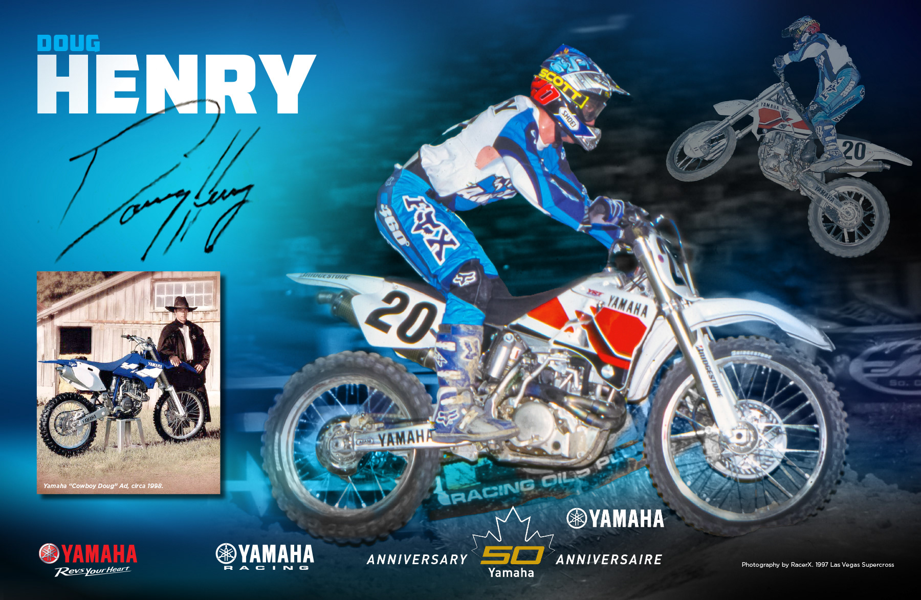 Doug Henry poster design for Yamaha Motor Canada Conference - 2023