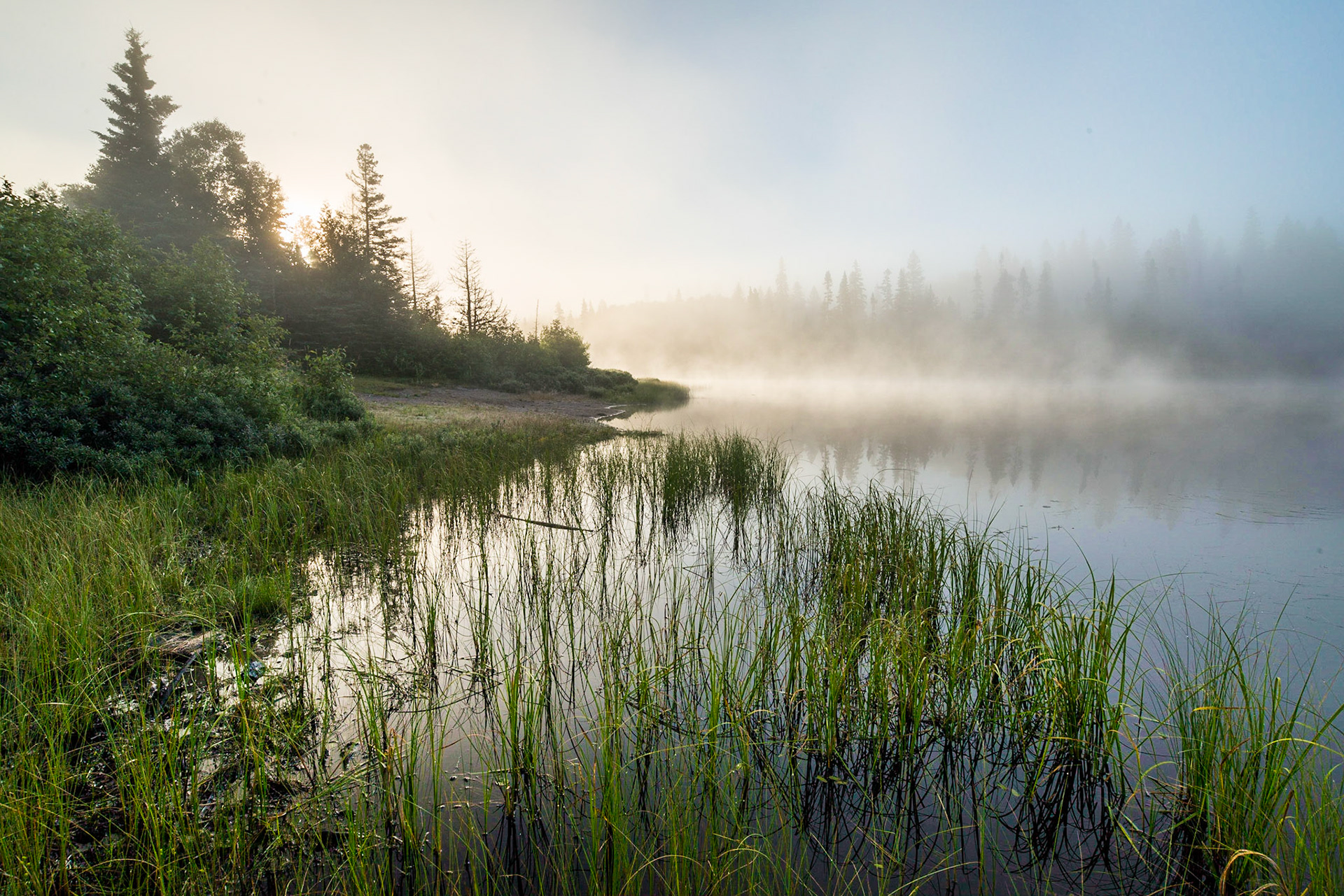 Dawn, Rabbit Blanket Lake, Lake Superior Provincial Park, Ontario