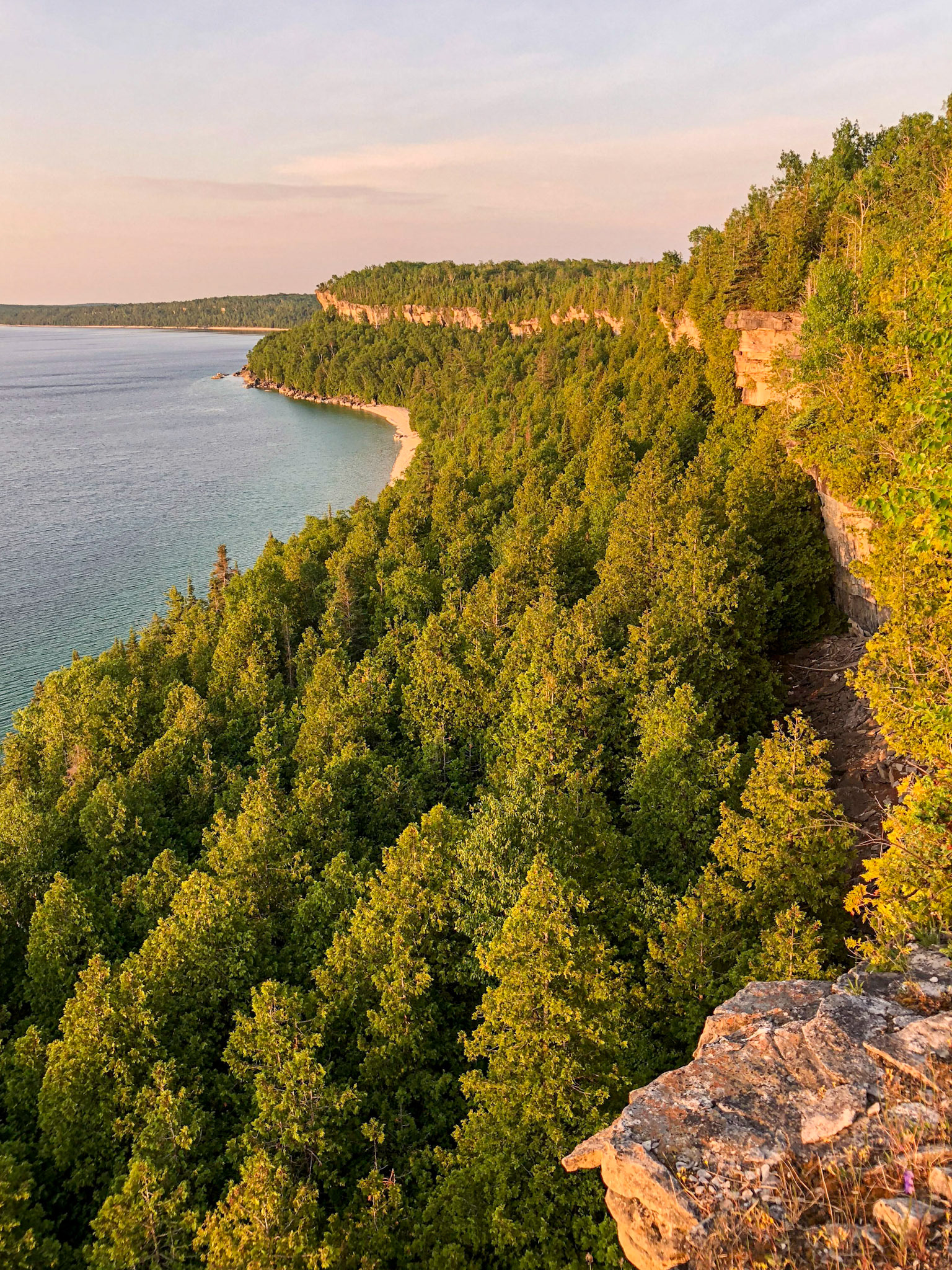 Rosy Dawn, Niagara Escarpment, Bruce Peninsula, Ontario