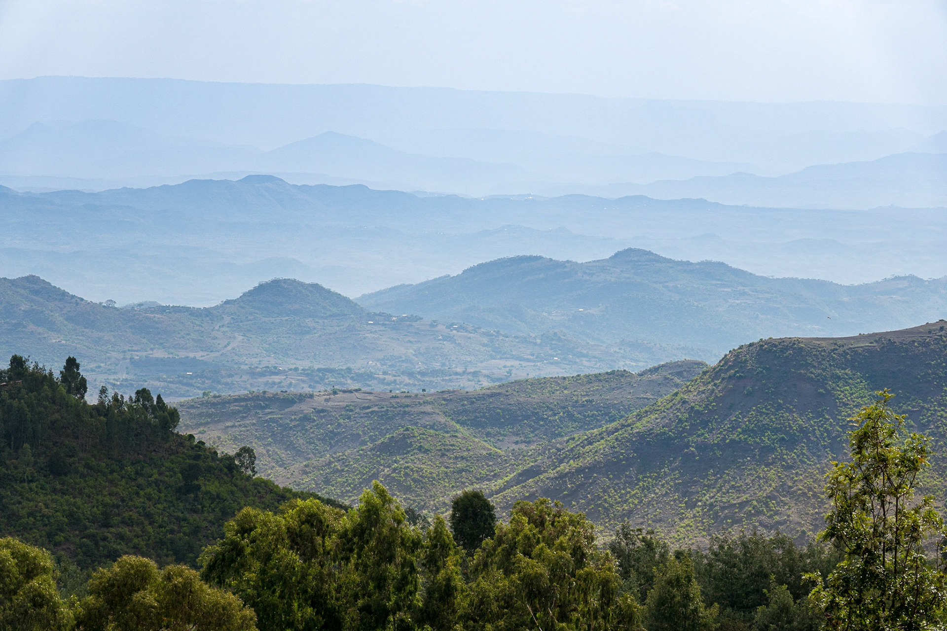 The surrounding hills and plateaux of Lalibela, Ethiopia