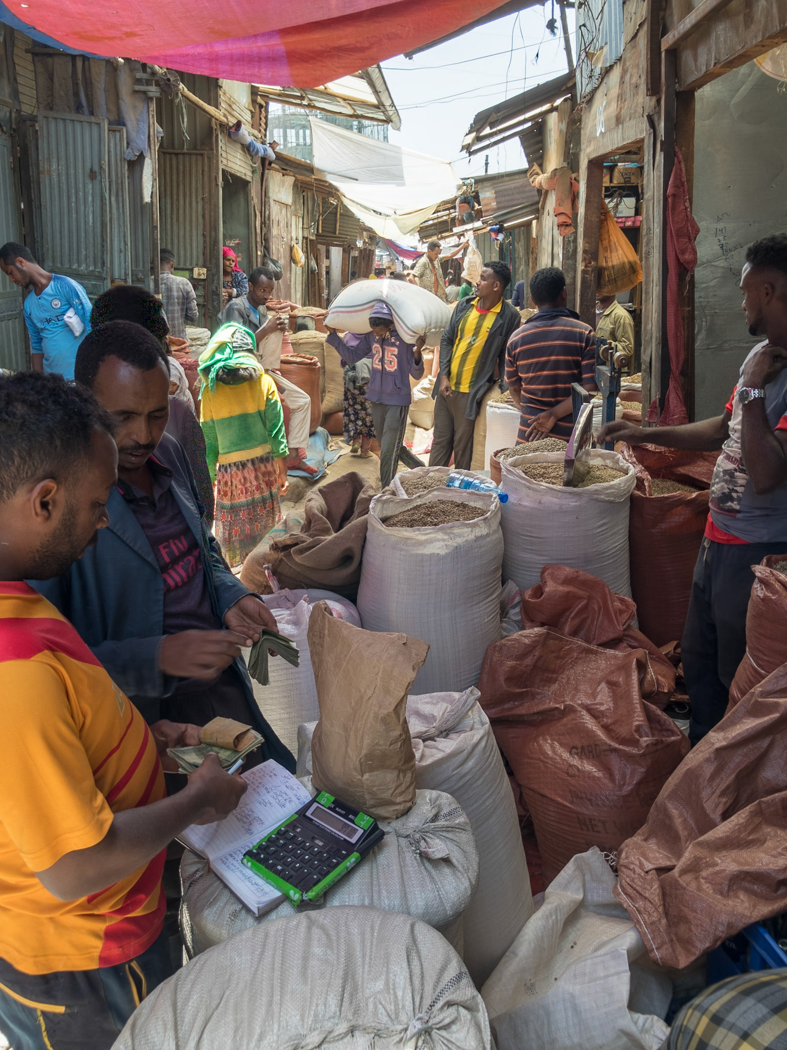 Coffee Merchants, Mercato, Addis Ababa, Ethiopia