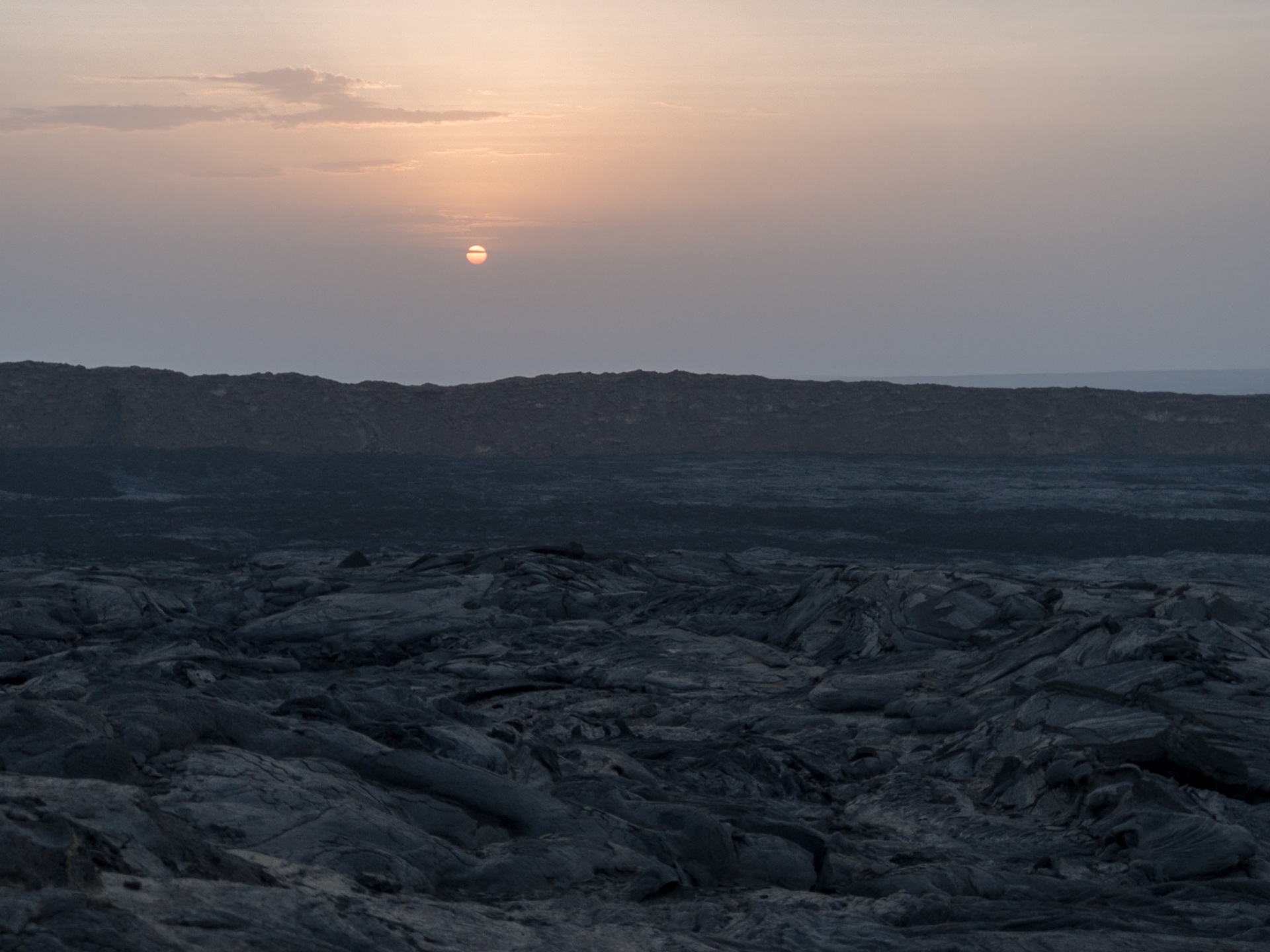 Sunrise over Erta Ale, Danakil, Ethiopia