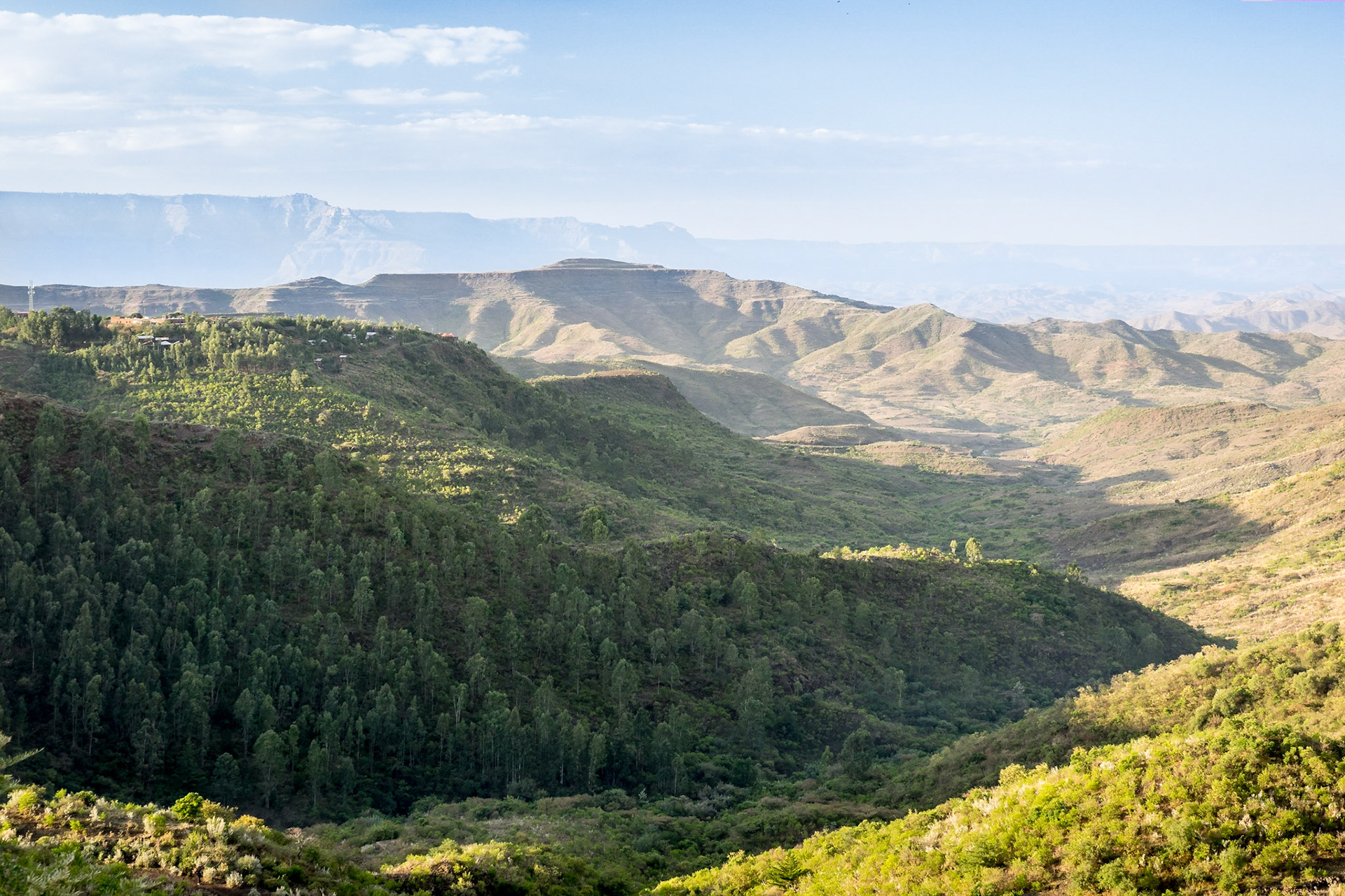 The hills and plateaus around Lalibela, Ethiopia