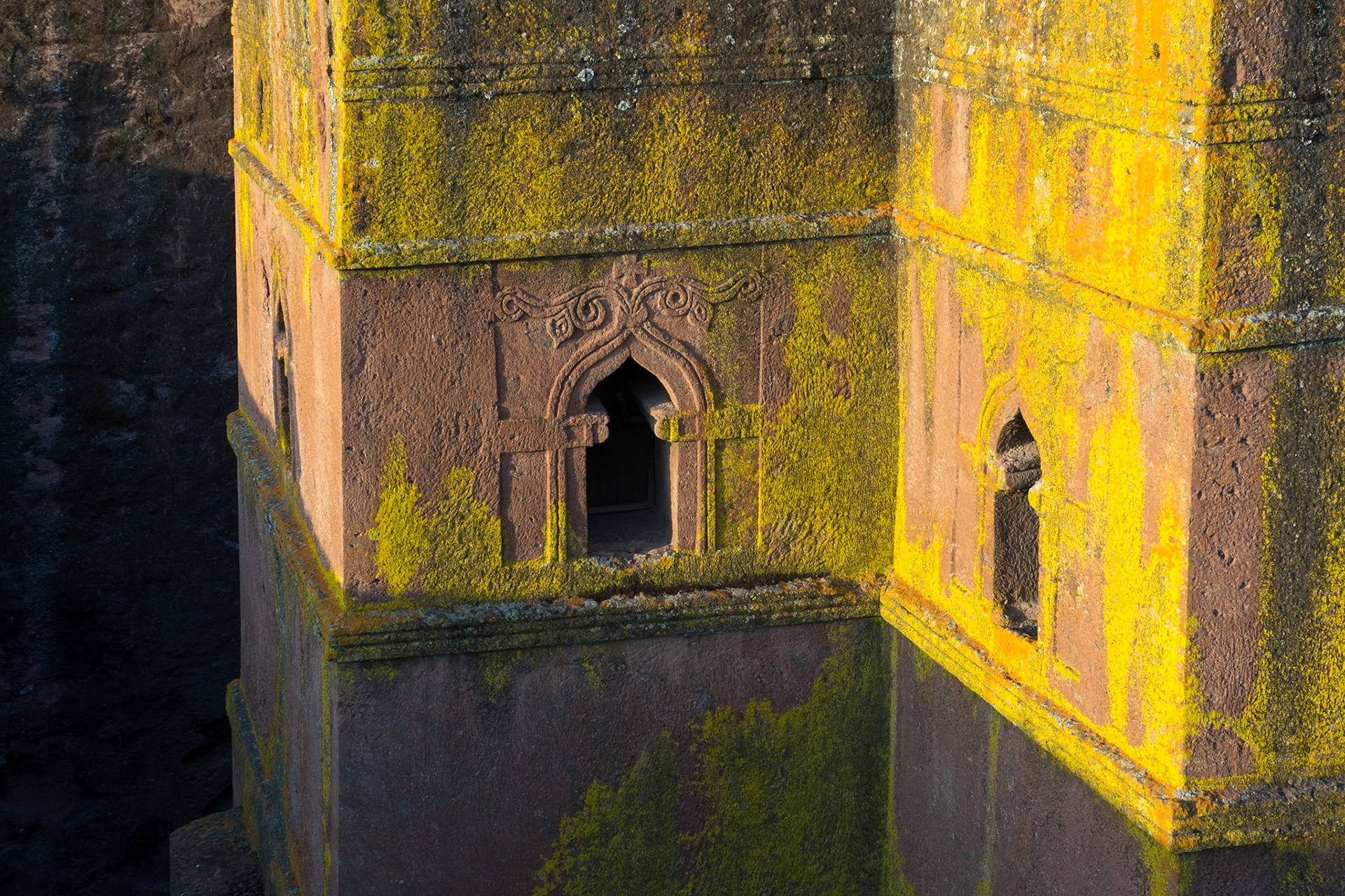 Window details of Biete St. Giyorges, Lalibela, Ethiopia