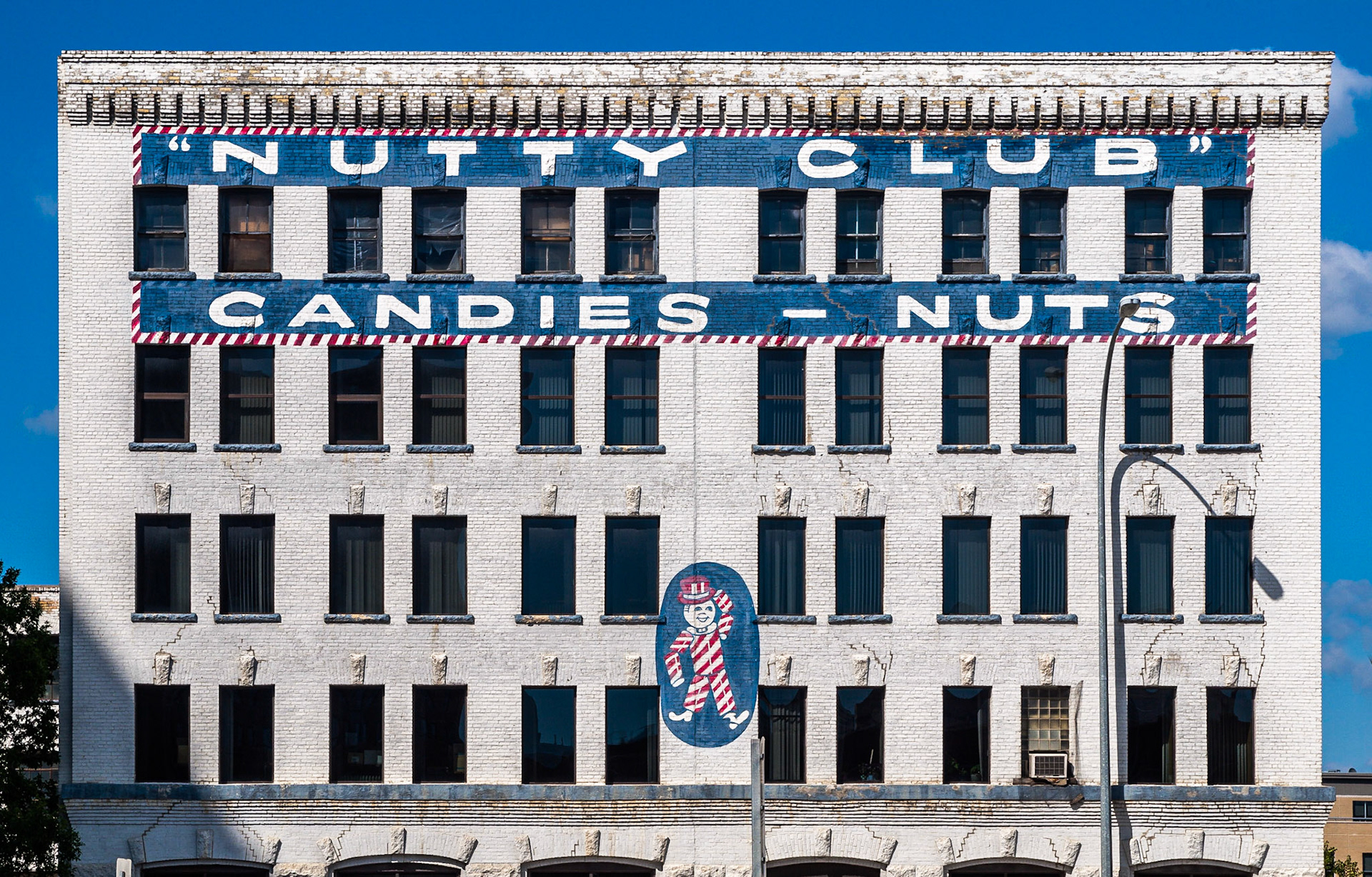 Nutty Club Candies and Nuts Building in the Exchange District, Winnipeg, Manitoba, Canada
