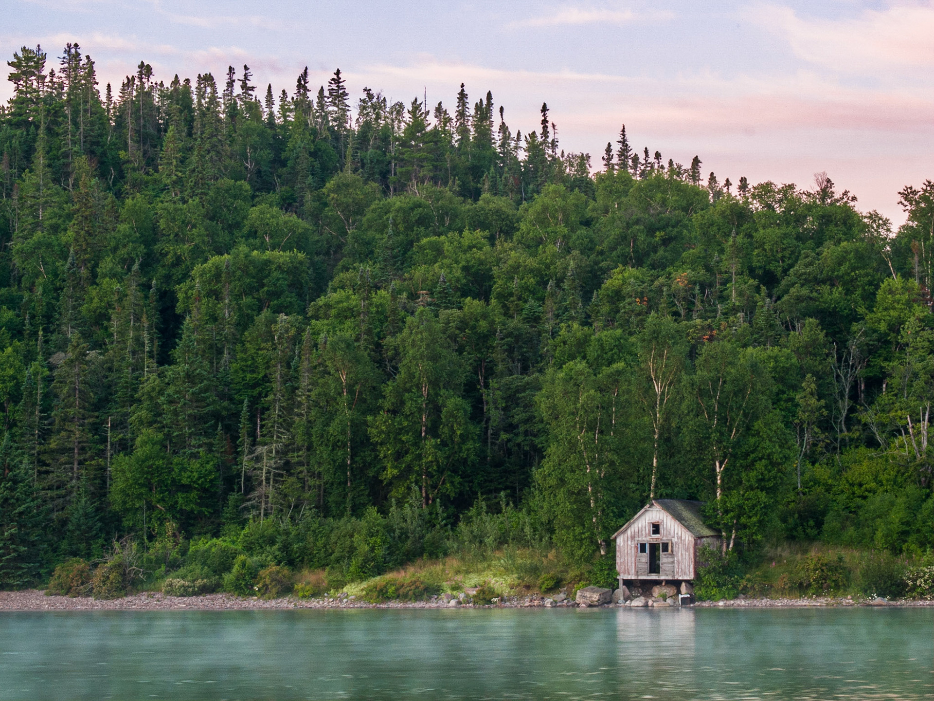 Abandoned Cabin, Gargantua Bay, Lake Superior Provincial Park - Colour
