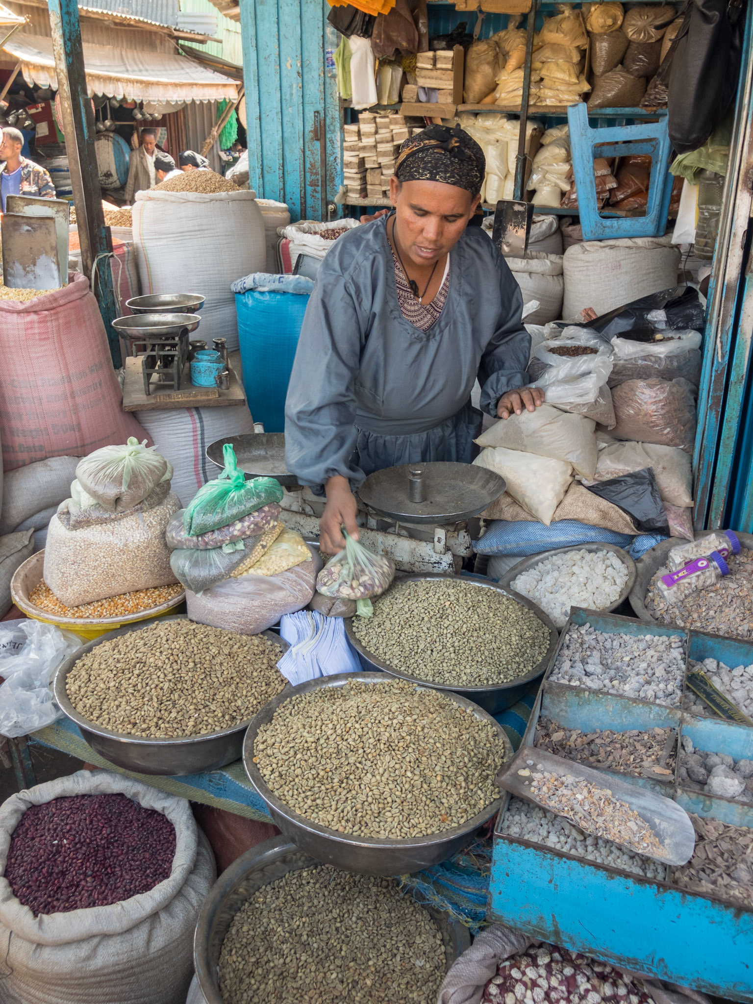 Market vendor, Addis Mercato, Addis Ababa