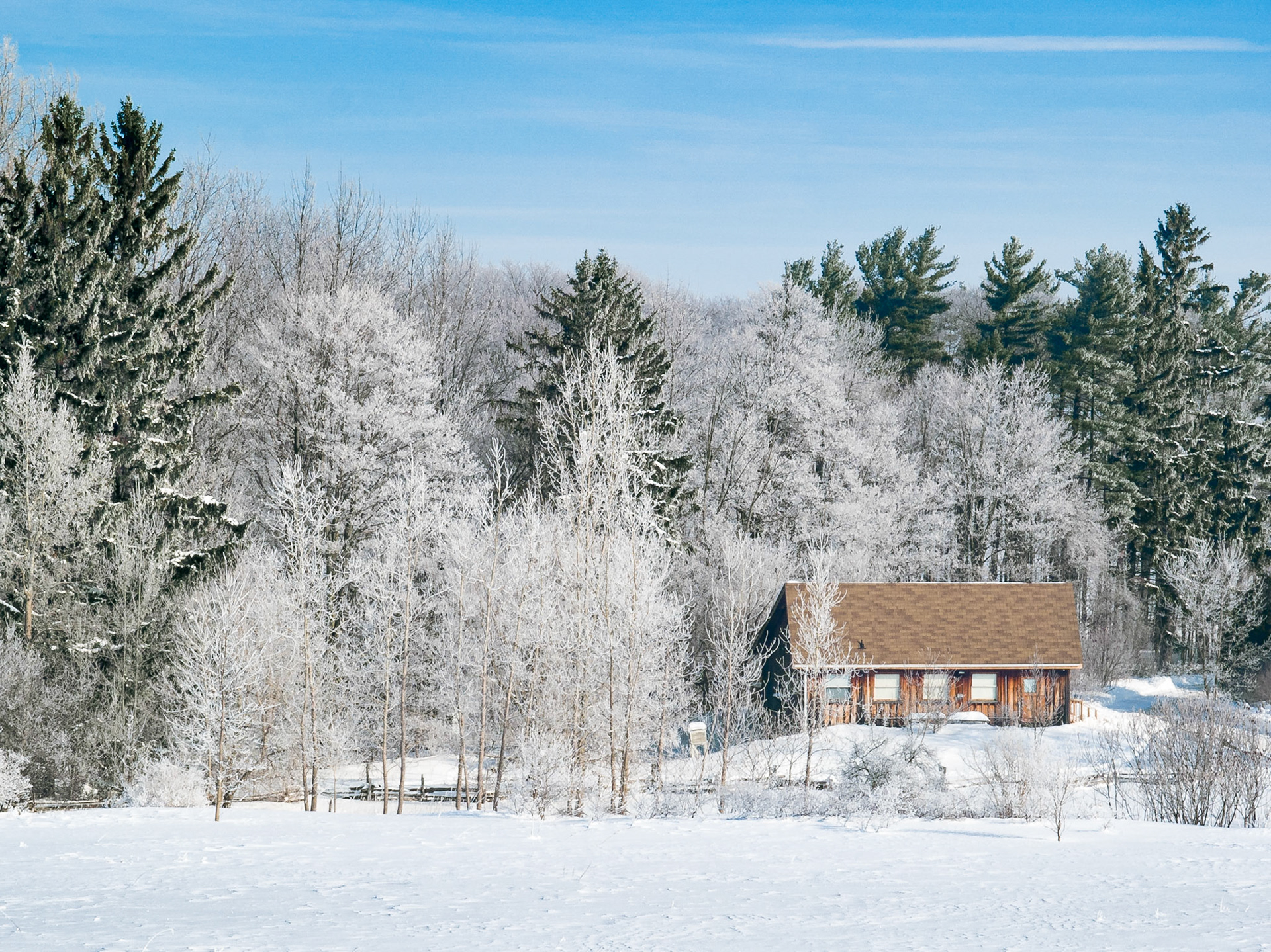 Wintery Cabin