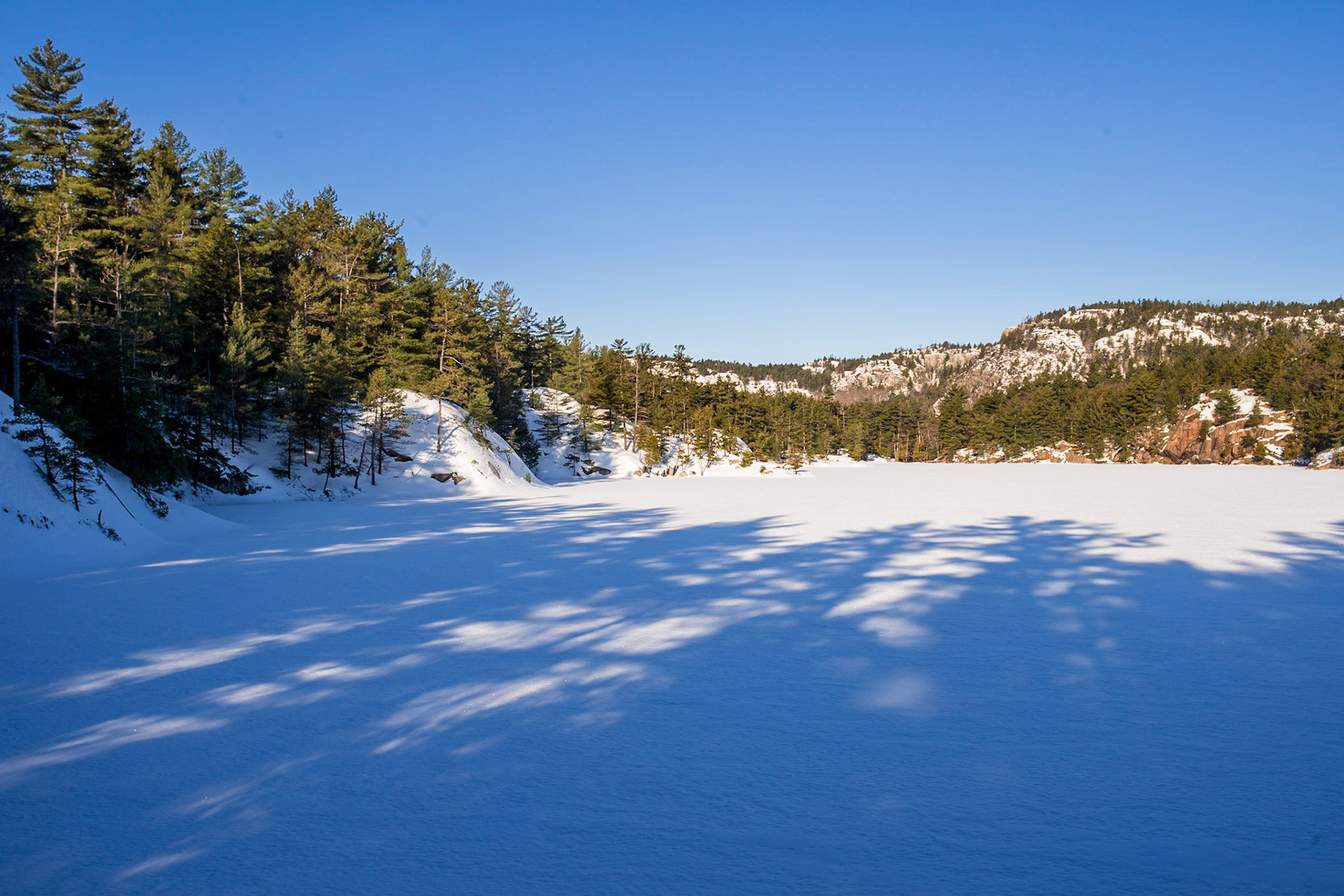 Winter Dawn, A. Y. Jackson Lake, Killarney Provincial Park, Ontario