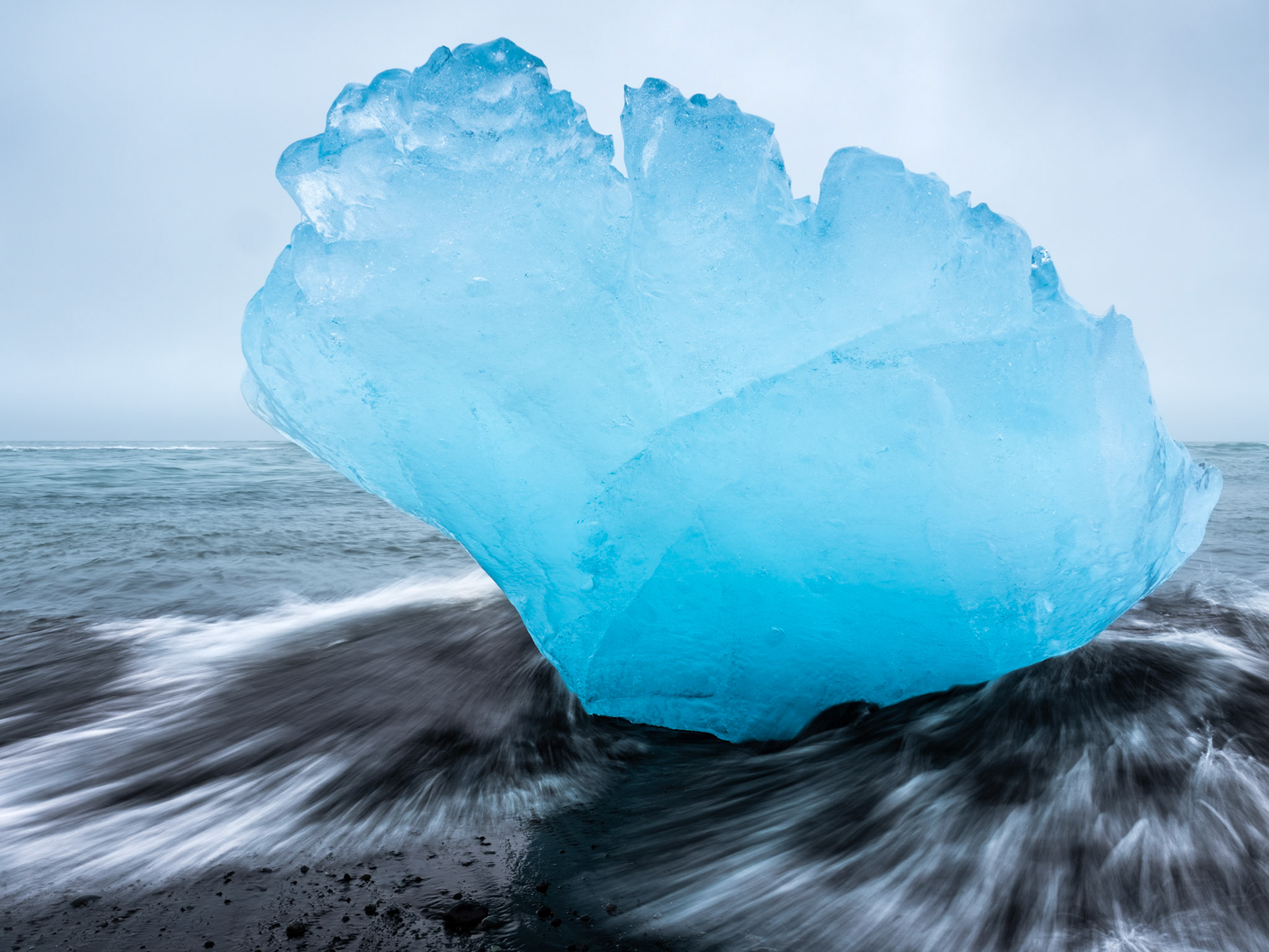 Blue Diamond, Breiðamerkursandur, near Jökulsárlón, Iceland