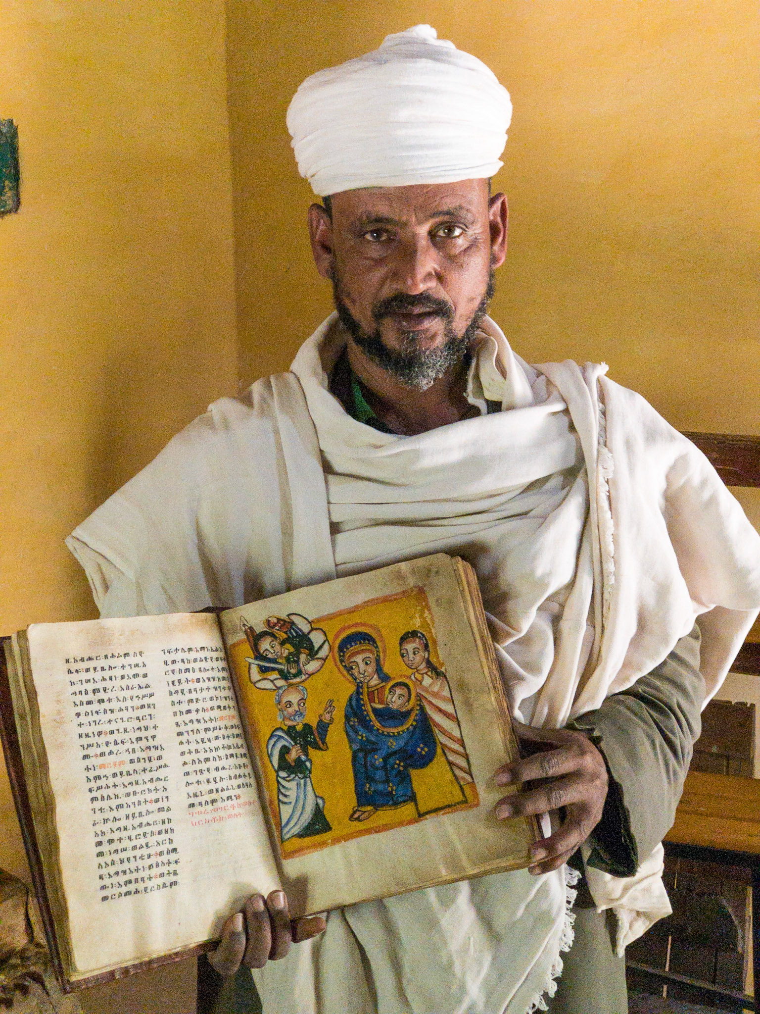 Priest with Manuscript, Yeha, Tigray, Ethiopia