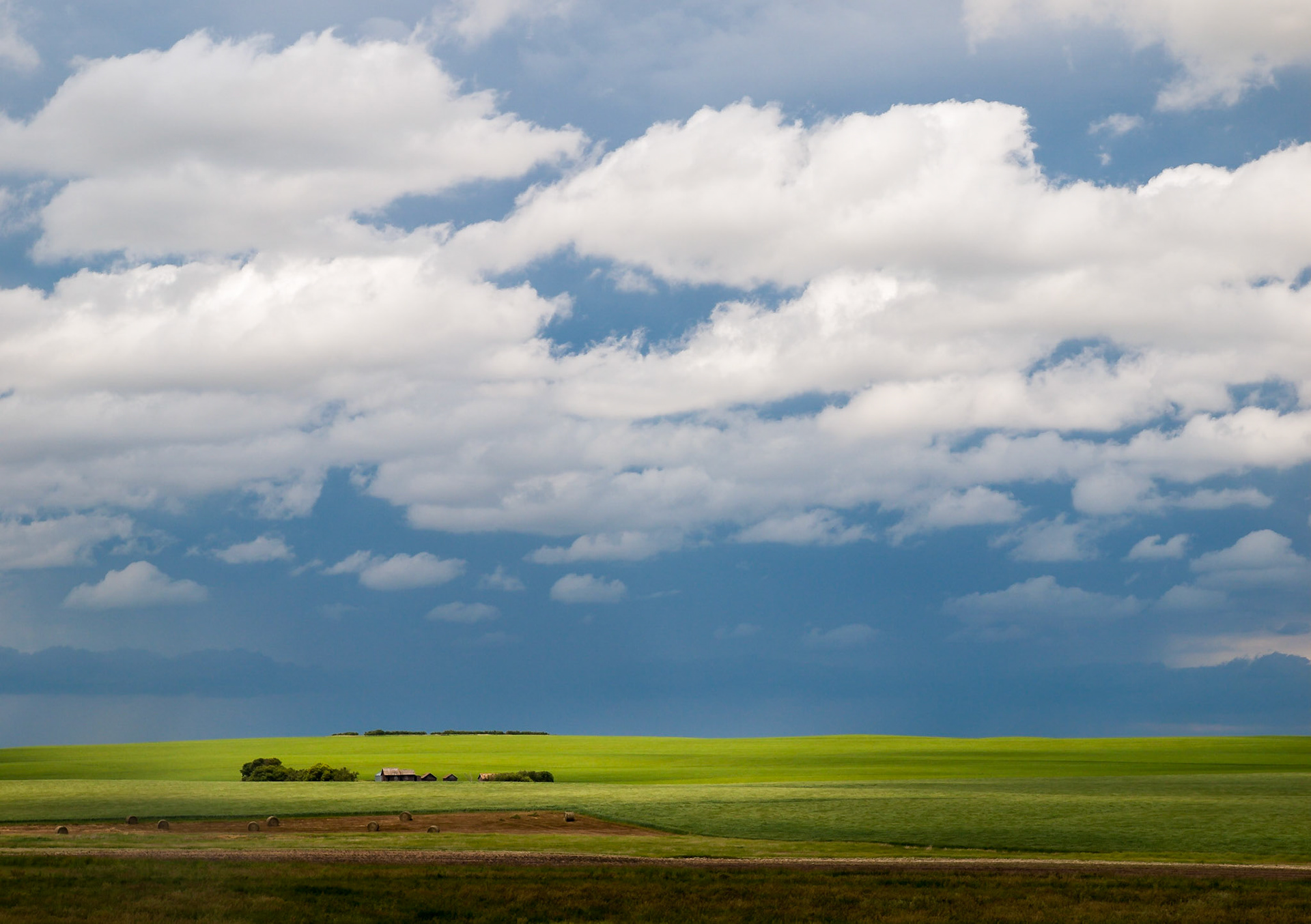 The wide open prairies of Saskatchewan, Canada