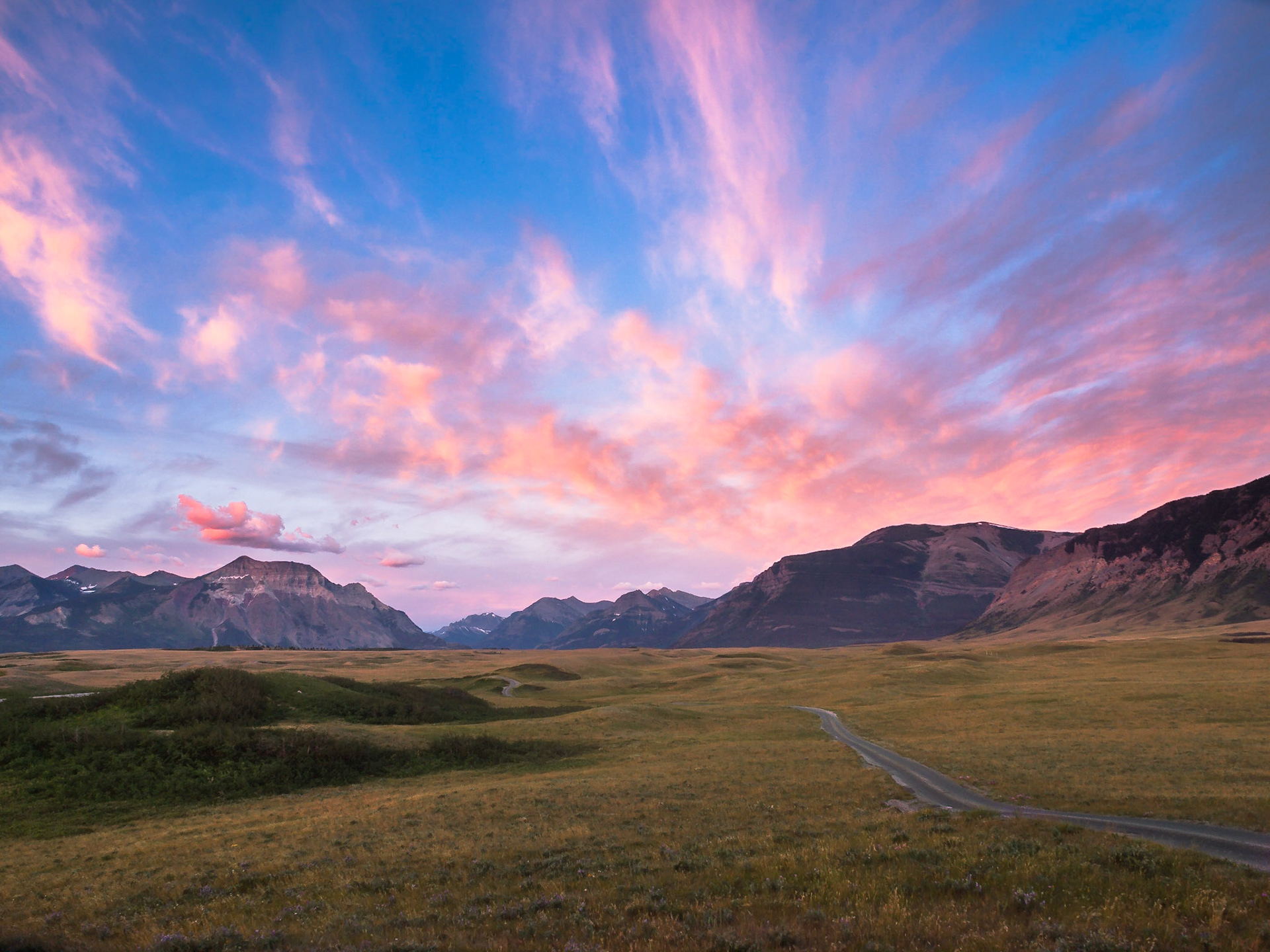 Magenta Dawn, Waterton Lakes National Park, Alberta