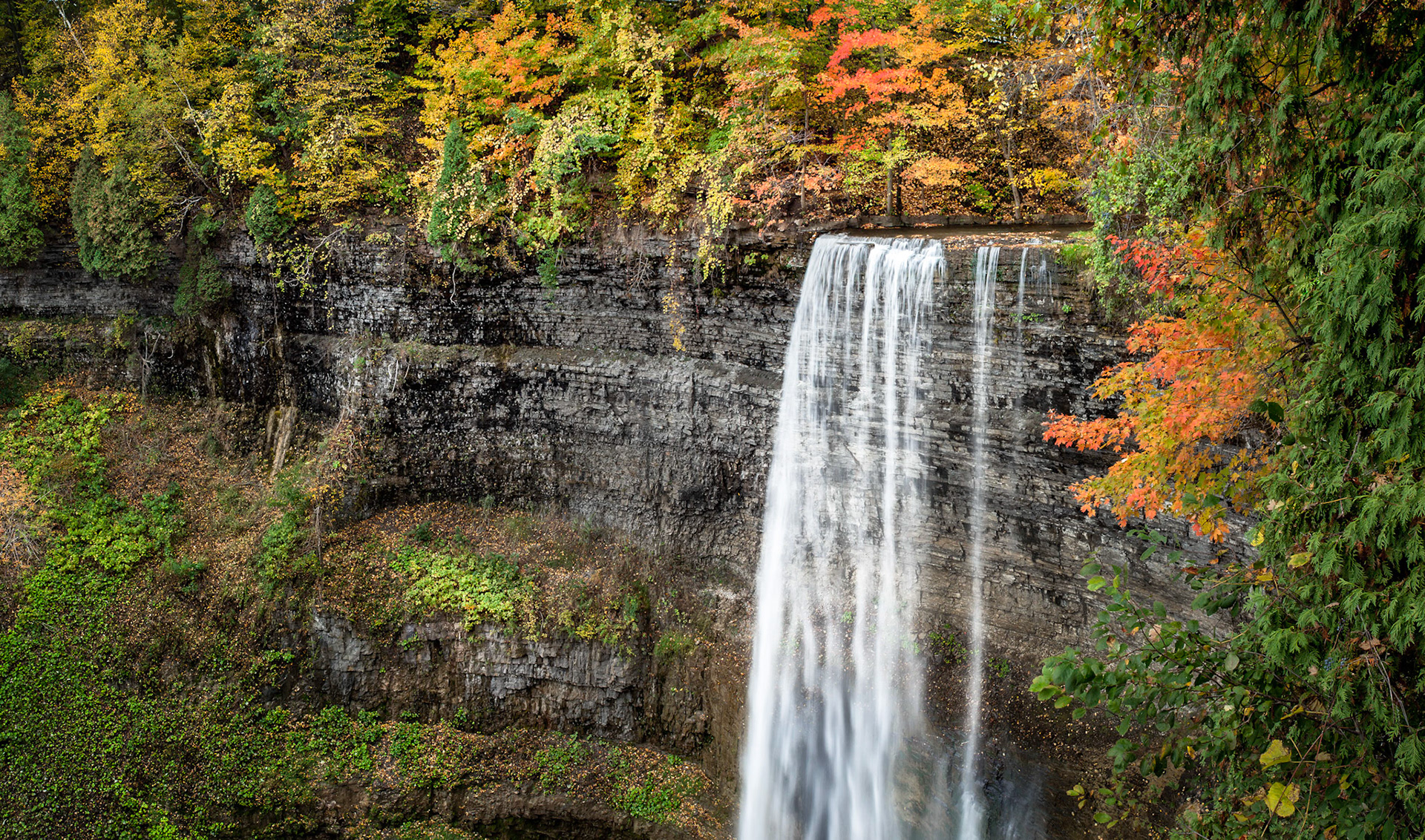 Tew's Falls along the Niagara Escarpment, Spencer Groge Wilderness Area, Hamilton (Dundas), Ontario