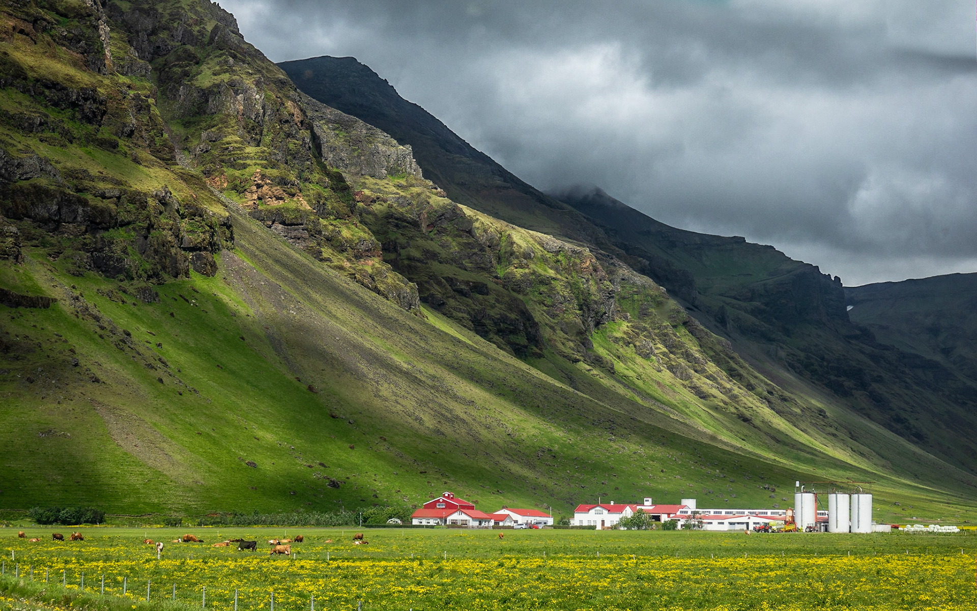 Þorvaldseyri Farm below Eyjafjallajökull, Iceland