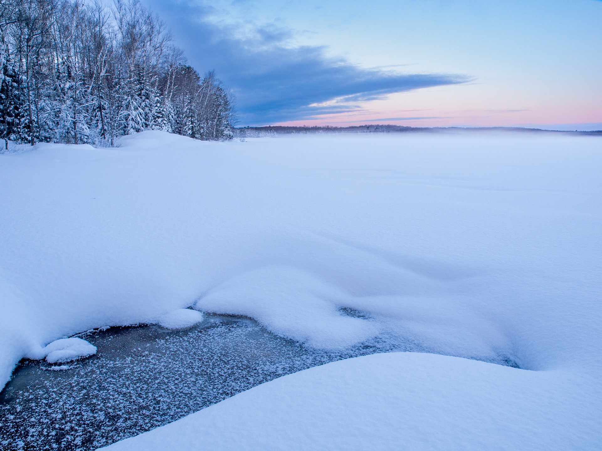 Wintery Lake, Haliburton, Ontario