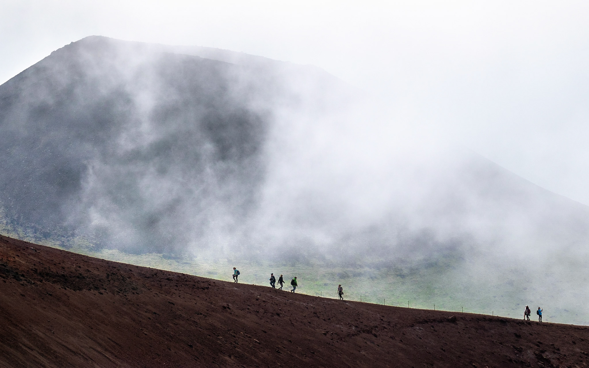 Eldfell and Helgafell, Heimaey, Iceland