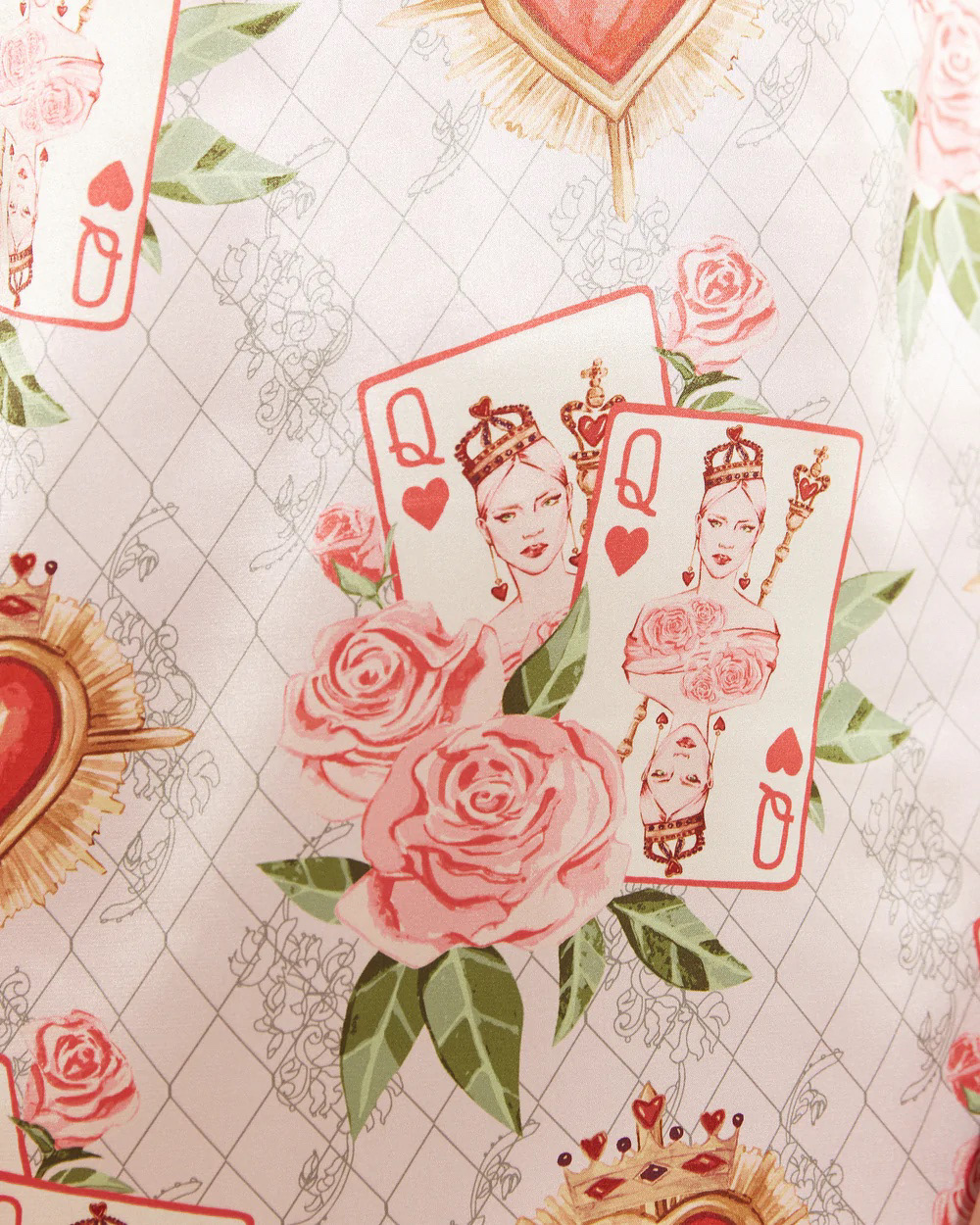 Bella Descanso Sleepwear - Queen of Hearts print