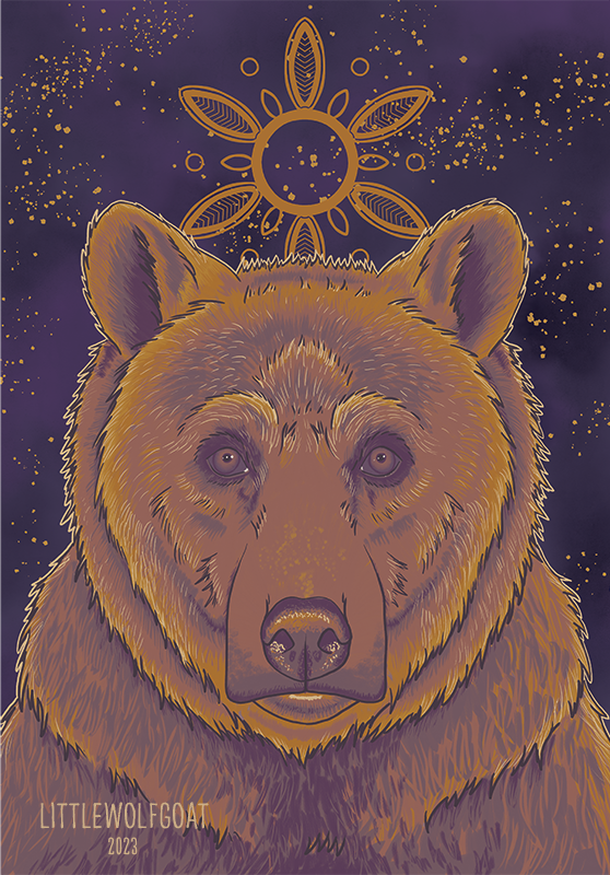 "Brown Bear" (2023): Photoshop