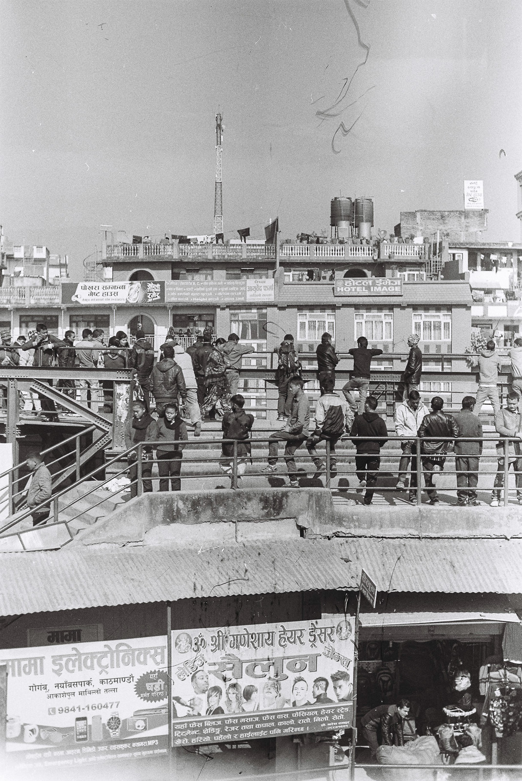 The famous bridges near Kathmandu bus park, where the journey to the farthest corners of Nepal begins.