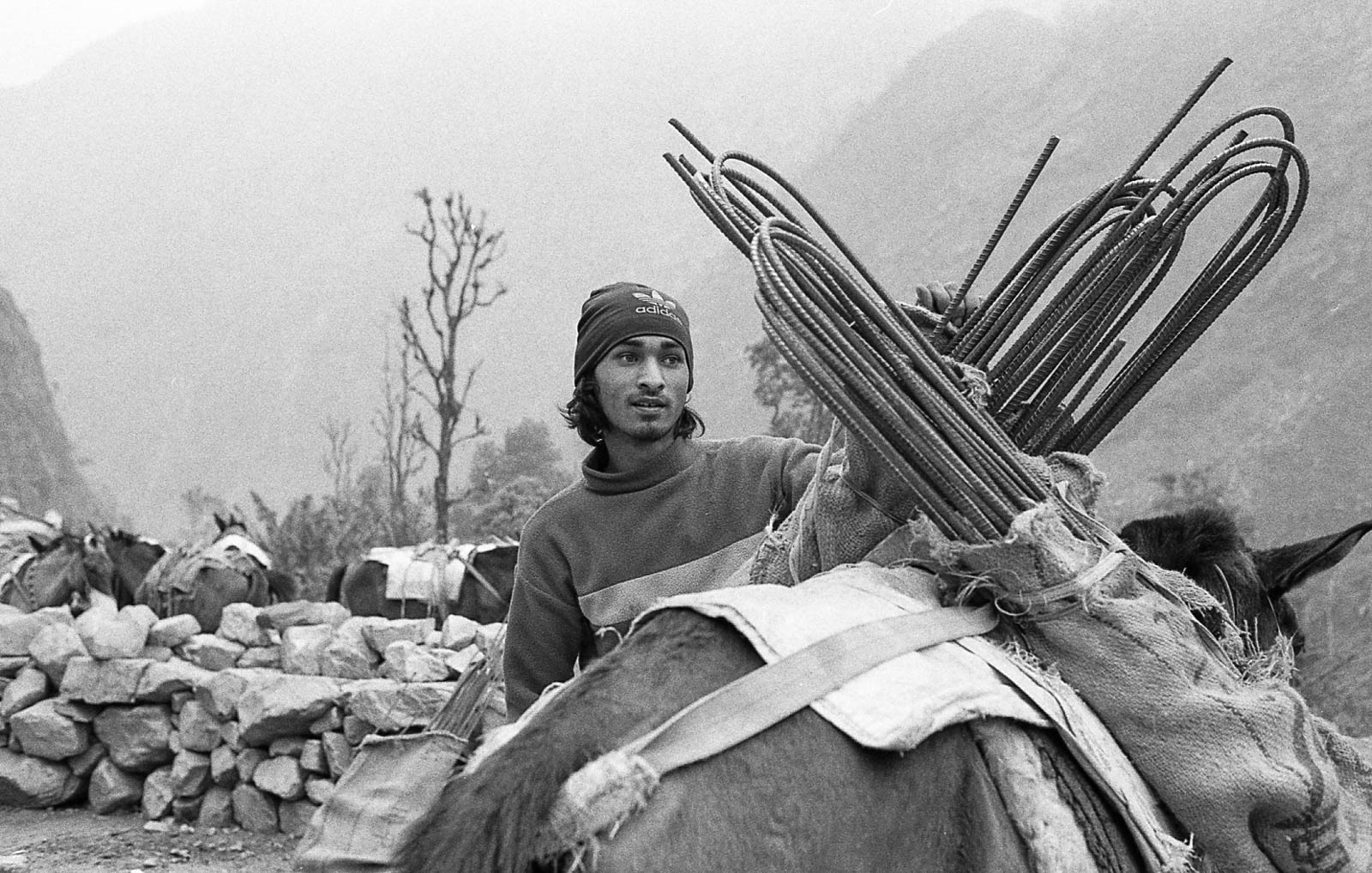 In remote villages, transportation and construction are often the only sources of income. 