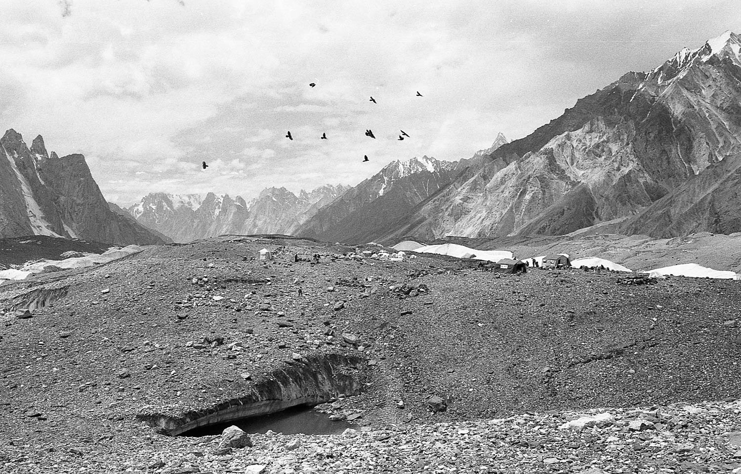 Concordia is where the Baltoro Glacier meets the Godwin-Austen Glacier, and it is usual for expeditions to spend a few days there for acclimatization.