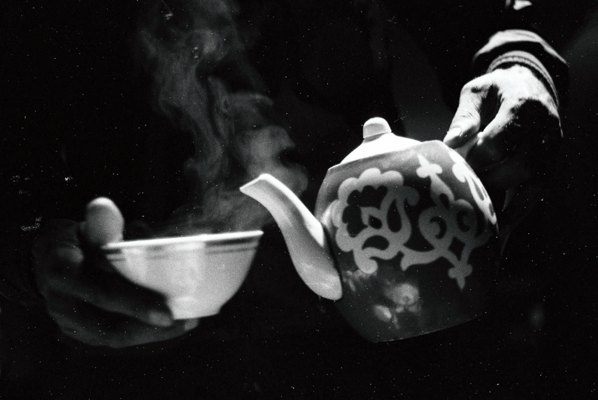 Salted tea with milk and yak butter, served up in moutain regions of Central Asia.