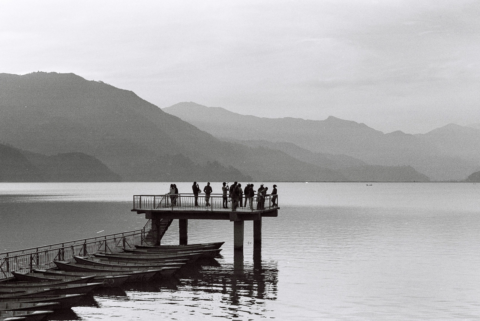 At this private party in Iran, women are able to dress in outfits that may not conform to traditional Islamic dress codes. The peaceful surface of Phewa Lake in Pokhara, a quiet place where exhausted trekkers come to unwind and recover after a long journey.