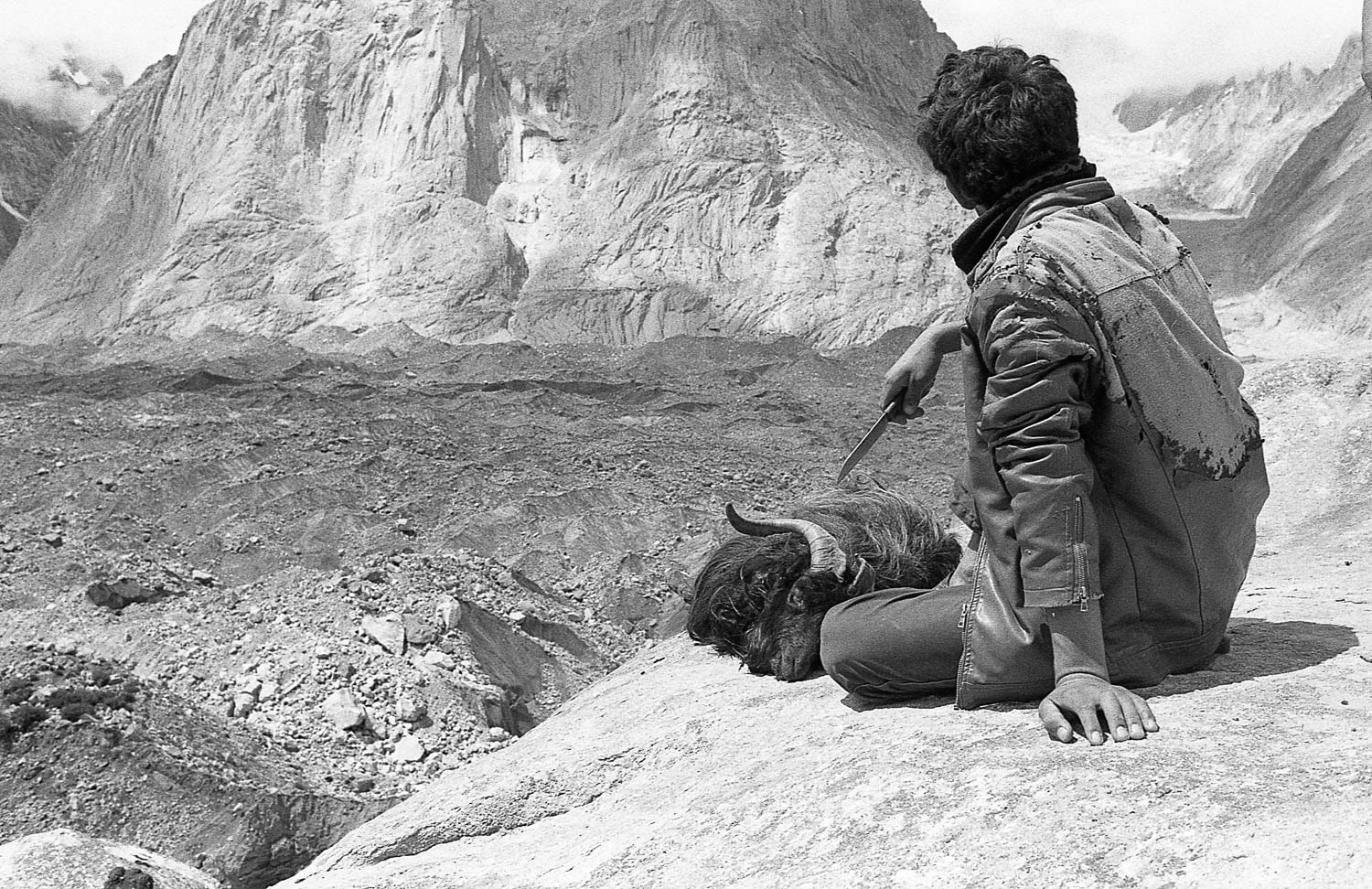 At altitudes above 4000 meters above sea level, expedition leaders typically provide the porters with meat, usually in the form of chicken or goat that have been walked up on foot, as it's not possible to carry frozen meat for more than a week. This meat is often the leftovers from the tourists' meals that they have not eaten.