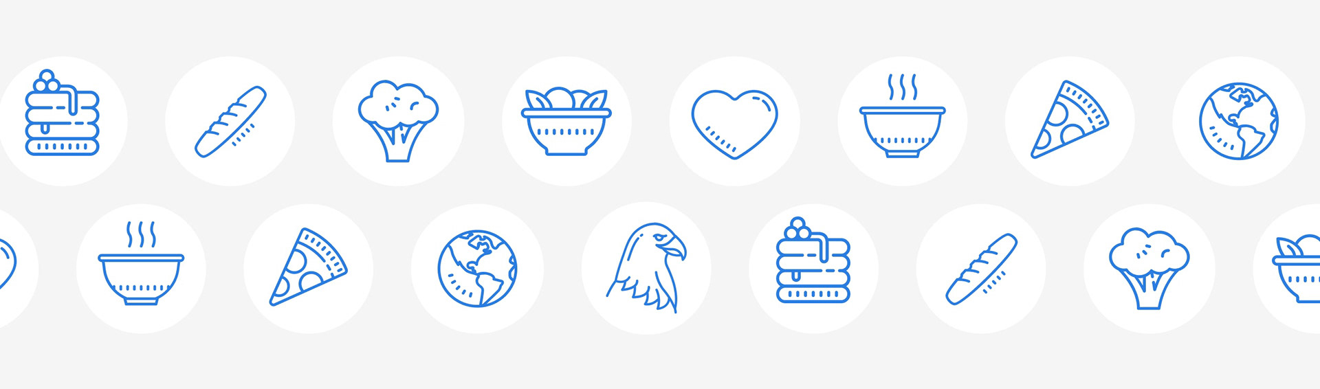 A composition of Icons from the cookbook