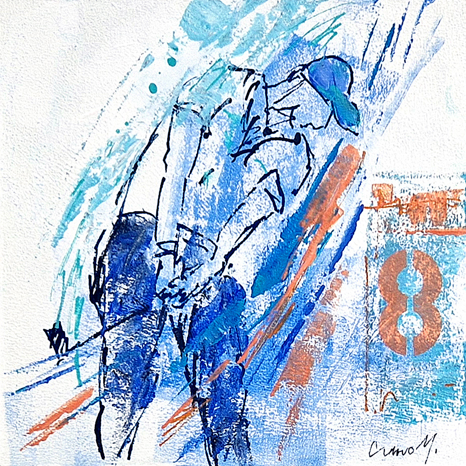 Golf | Acryl auf Paxatex | 22 x 22 cm