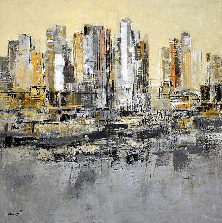 Skyline | Leinwand | 95 x 95 cm