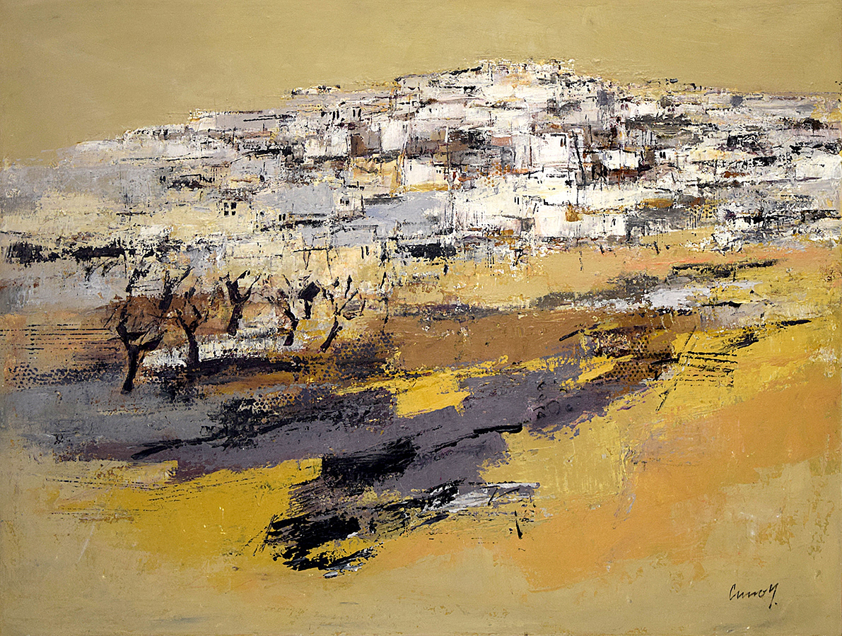 Südliches Dorf | Leinwand | 119 x 93 cm