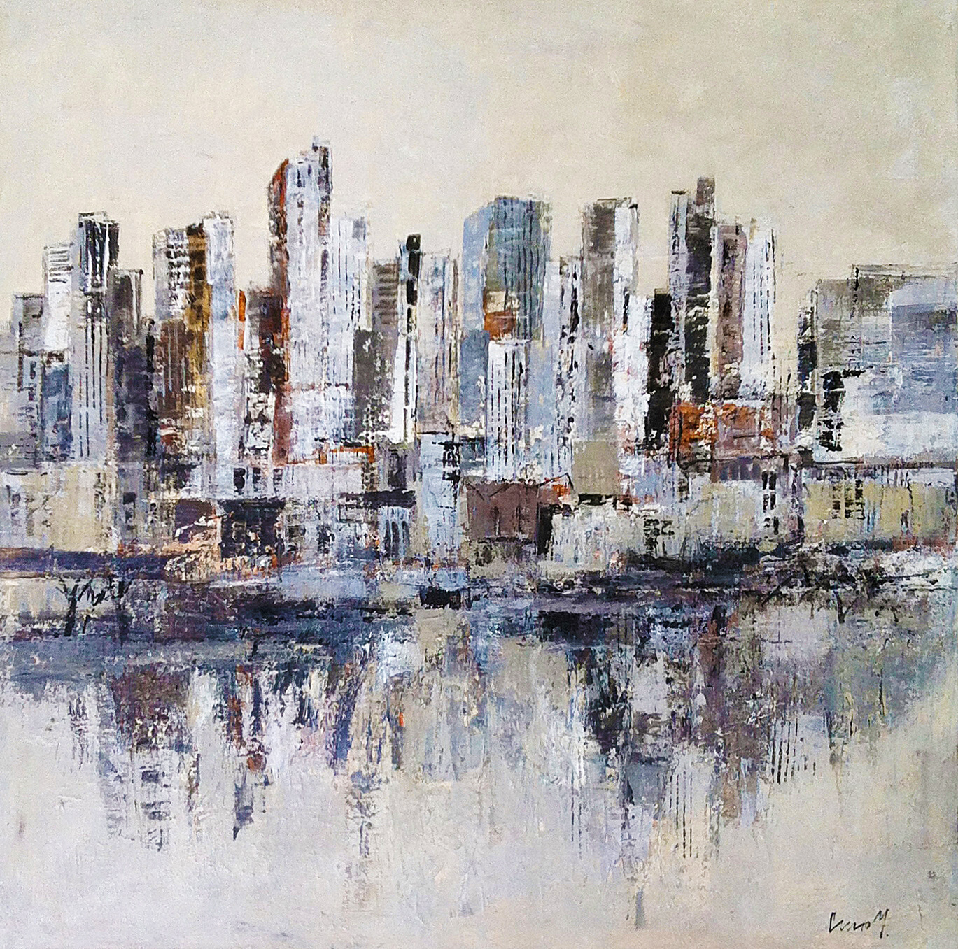 Skyline | Leinwand | 95 x 95 cm