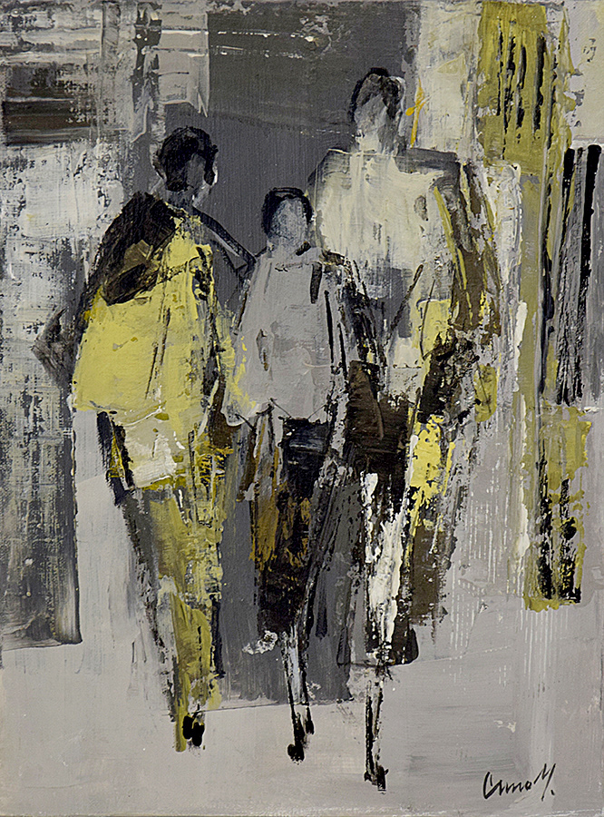Alle zur Zeit (III) | Leinwand | 32 x 43 cm