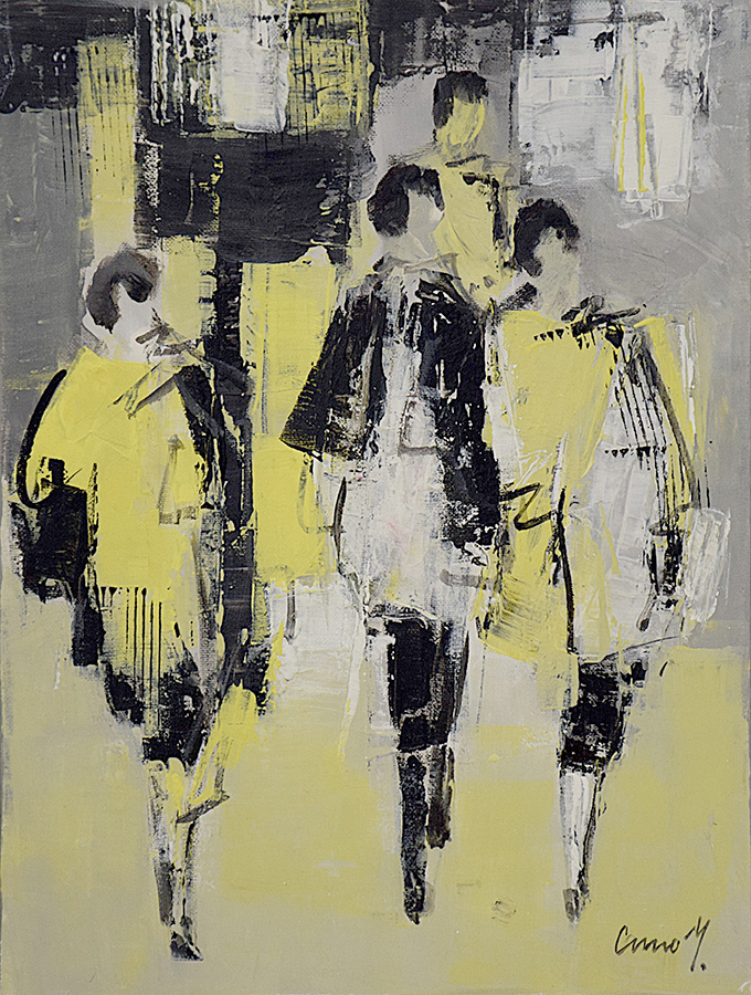 Alle zur Zeit (II) | Leinwand | 32 x 43 cm