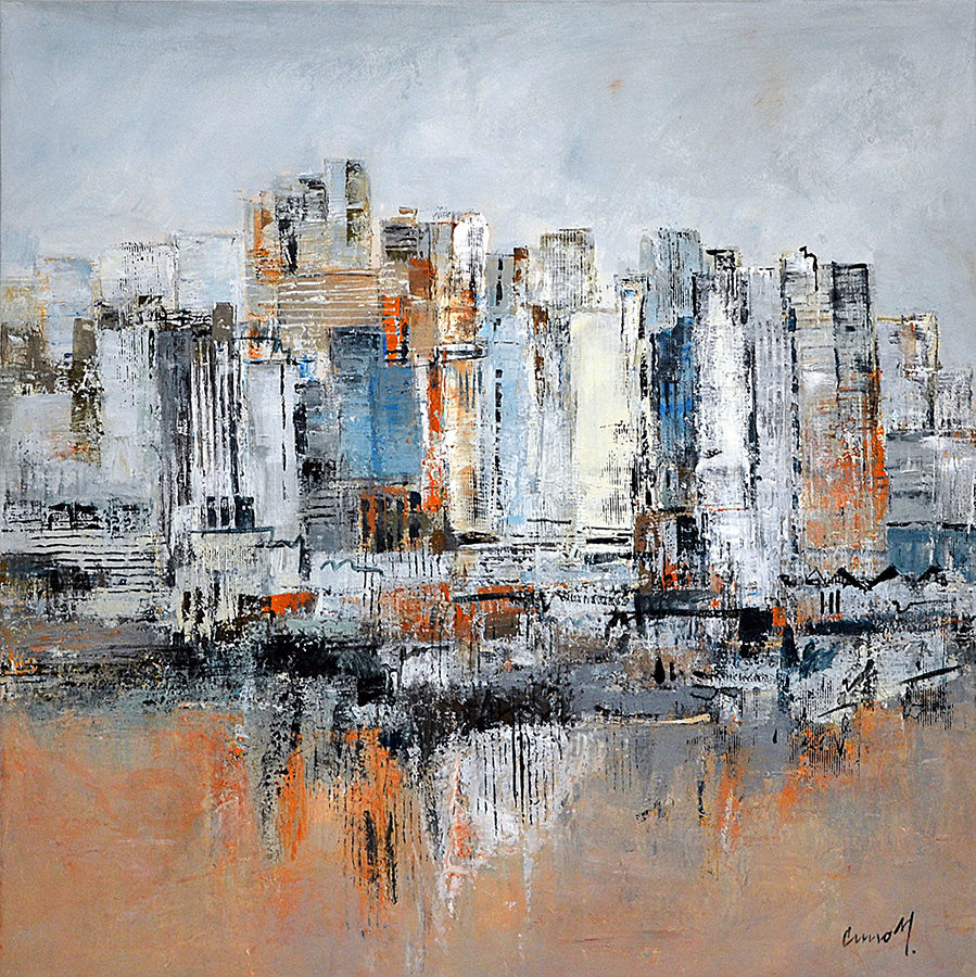 Skyline | Leinwand | 95 x 95 cm