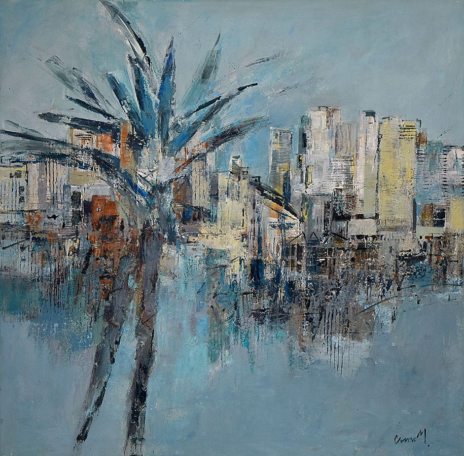 Skyline | Leinwand | 95 x 95 cm