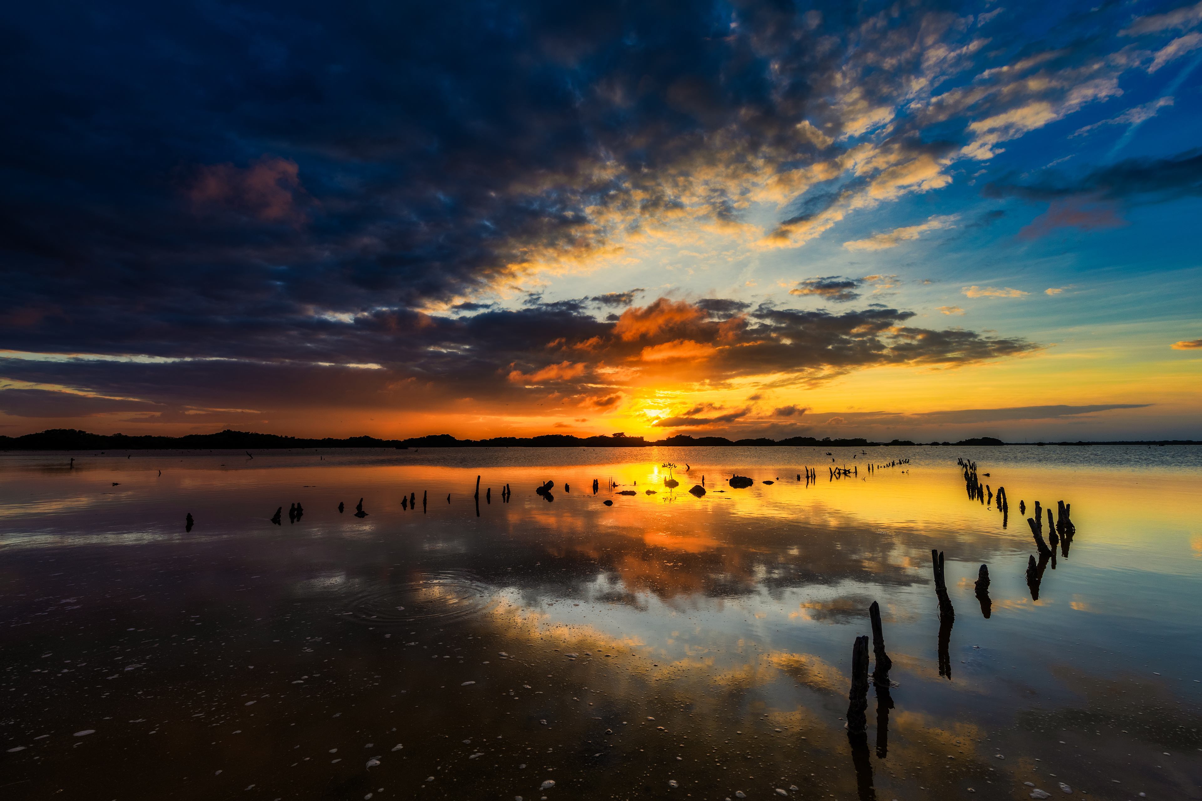 The first sunset of the year 2